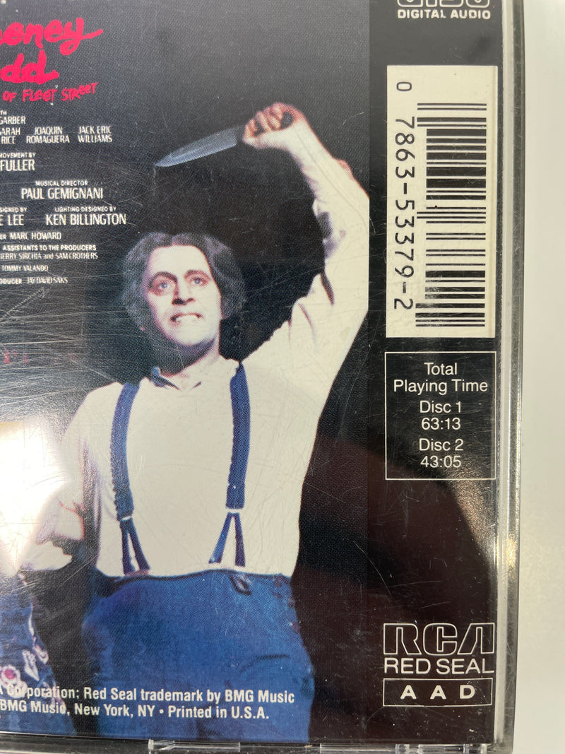 Sondheim: Sweeney Todd Original Cast Recording 2 CDs Demon Barber Of Fleet St