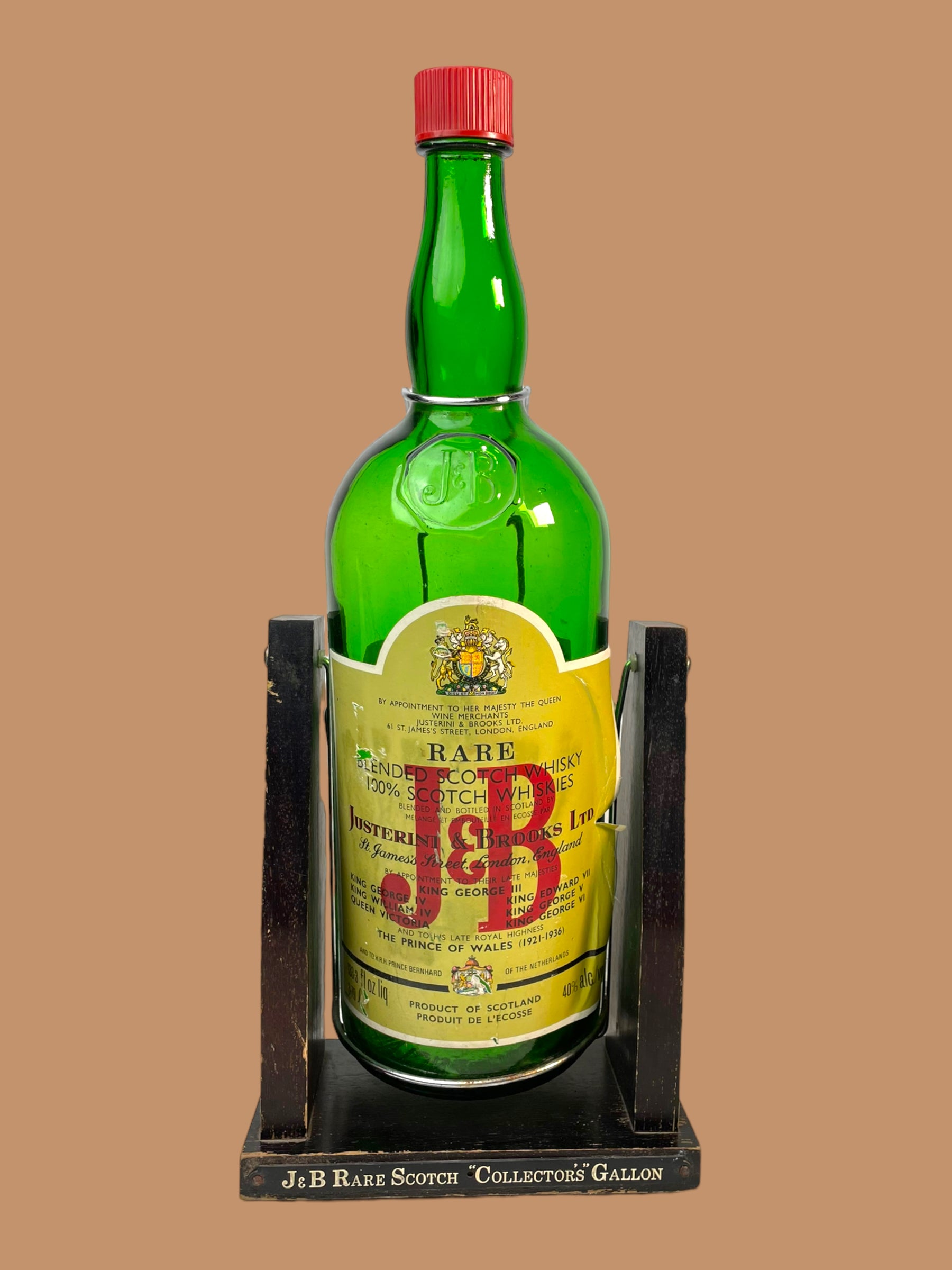 Décanteur de bouteille J&B Scotch Whiskey Estate 1 gallon