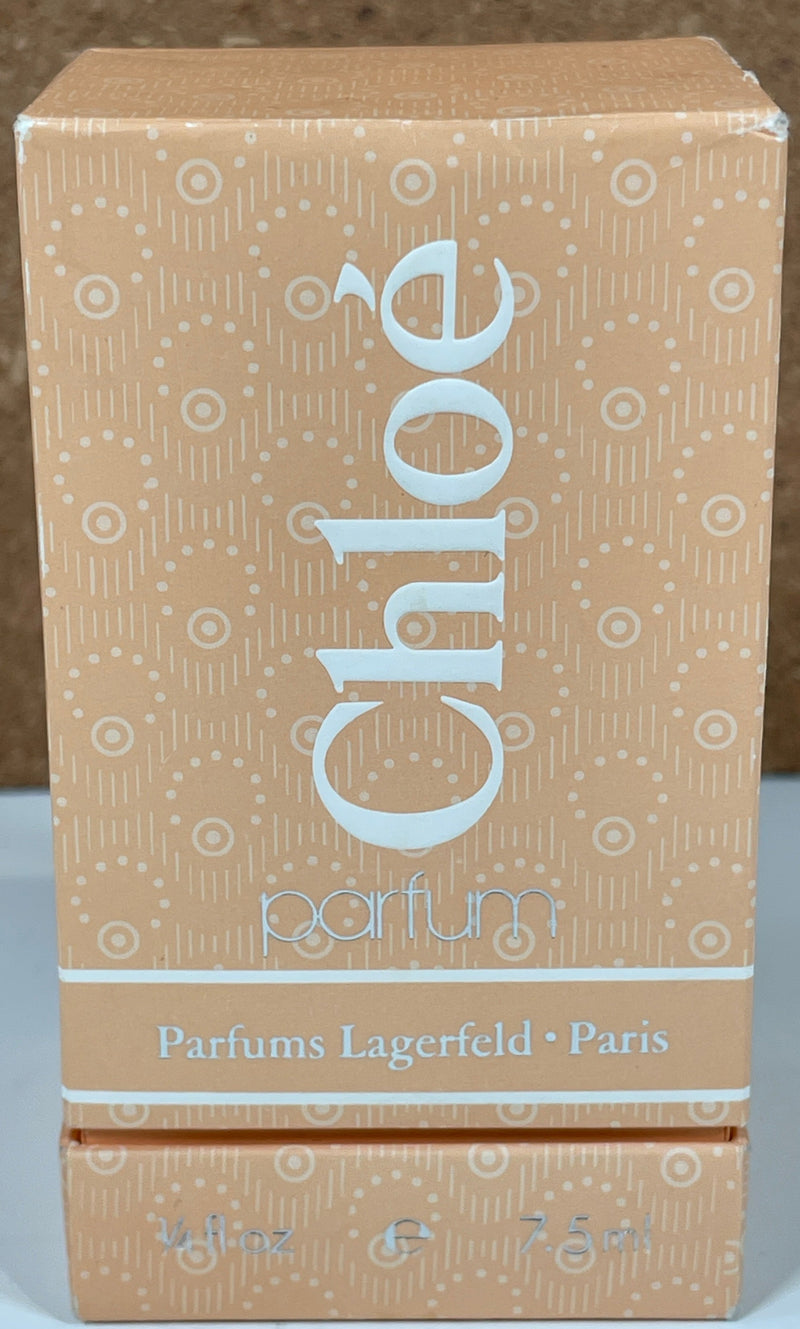 Parfum Vintage CHLOE de KARL LAGERFELD - Flacon Rare 7,5 ML - Coffret