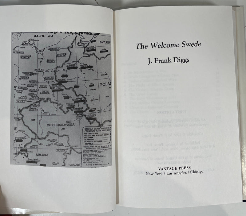 The Welcome Swede: J.Frank Diggs. Vantage Press, New York