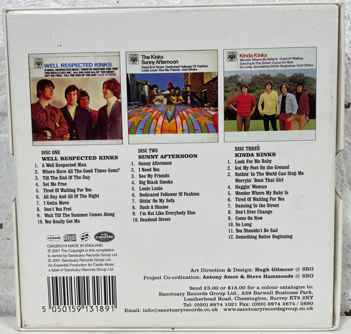 The Kinks. The Marble Arch Years. Triple CD Compilation.