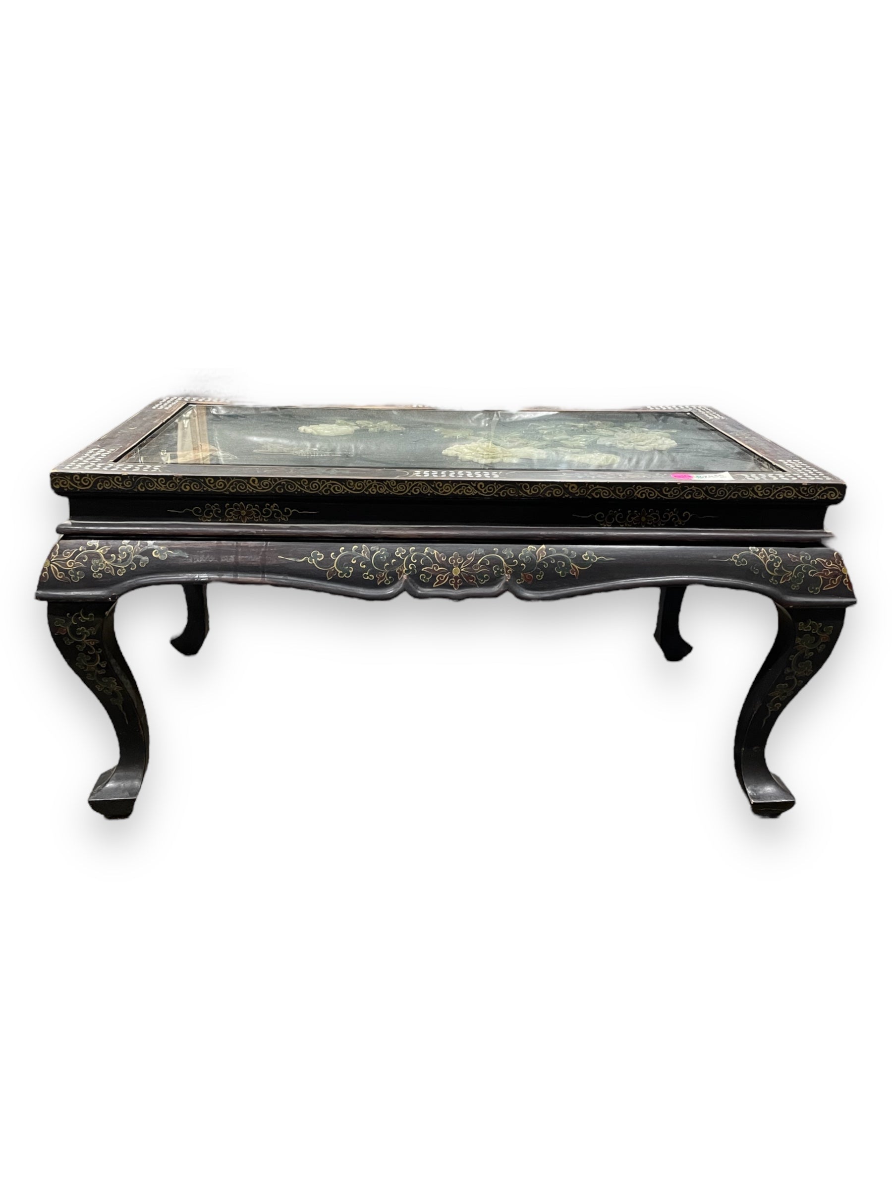 Vintage Coffee Table with Mother of Pearl Inlay