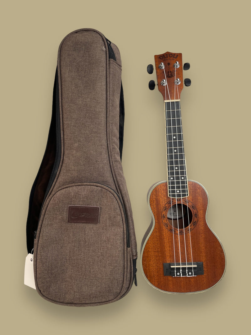 OliOli Mahogany Soprano Ukulele ESUS100