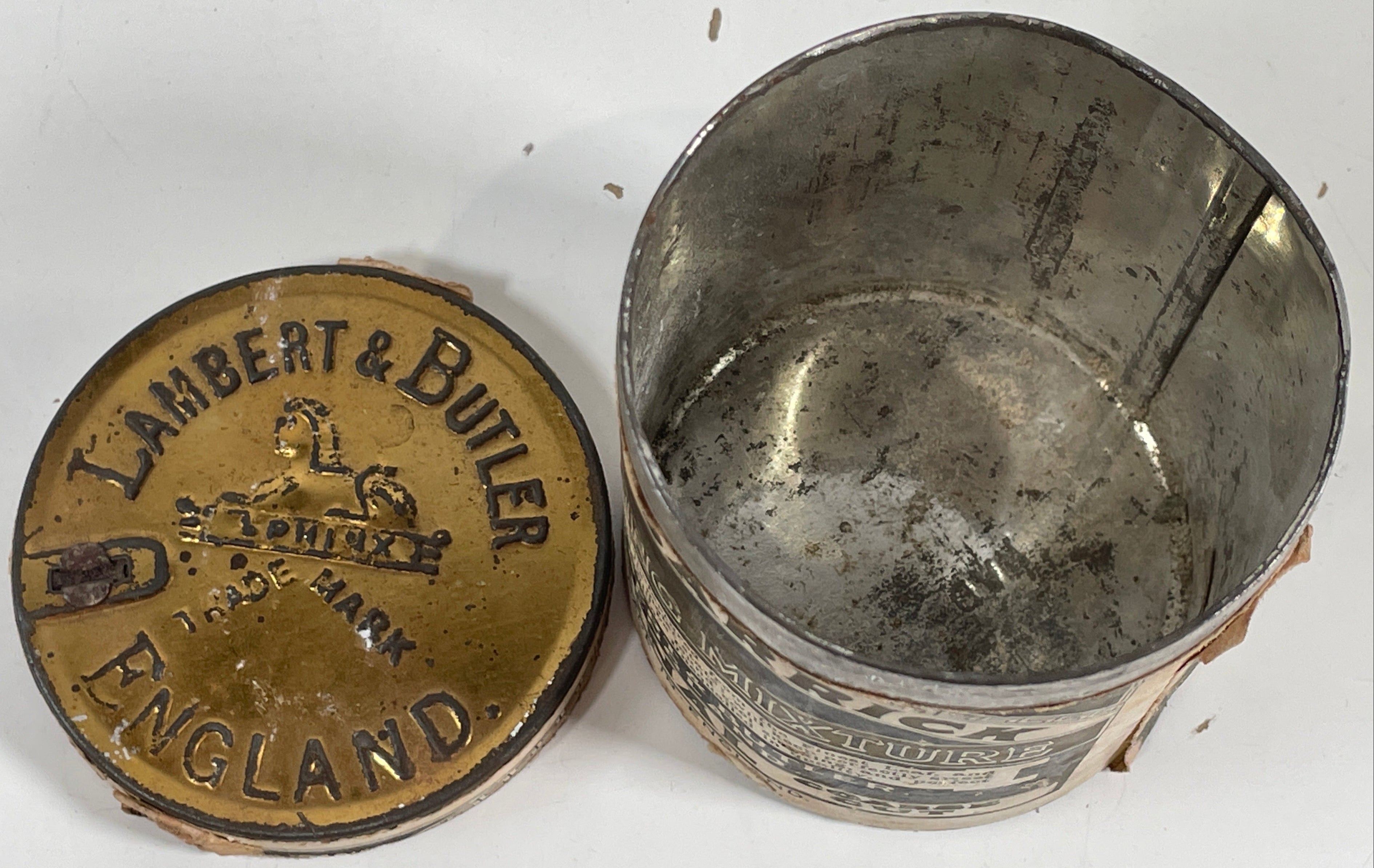 Antique Tobacco Tin. The Garrick. Lambert & Butler. England, Rare Find