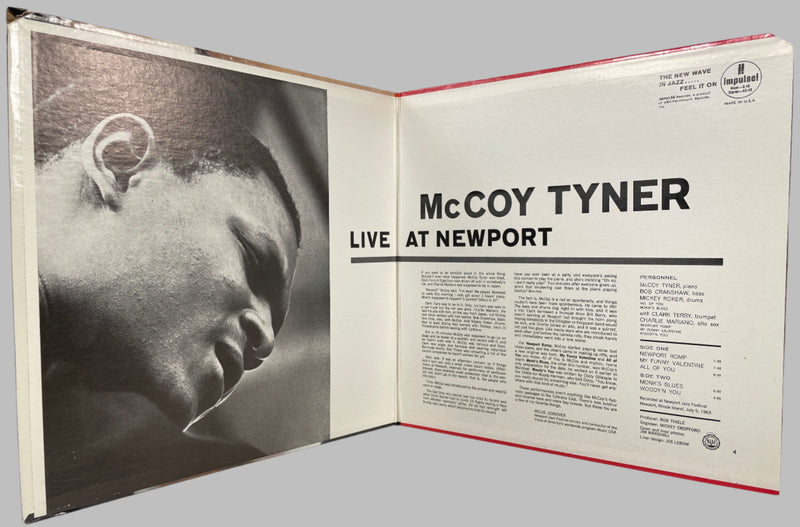 McCoy Tyner, Live at Newport, Impulse, Stéréo A-48, Fabriqué aux États-Unis