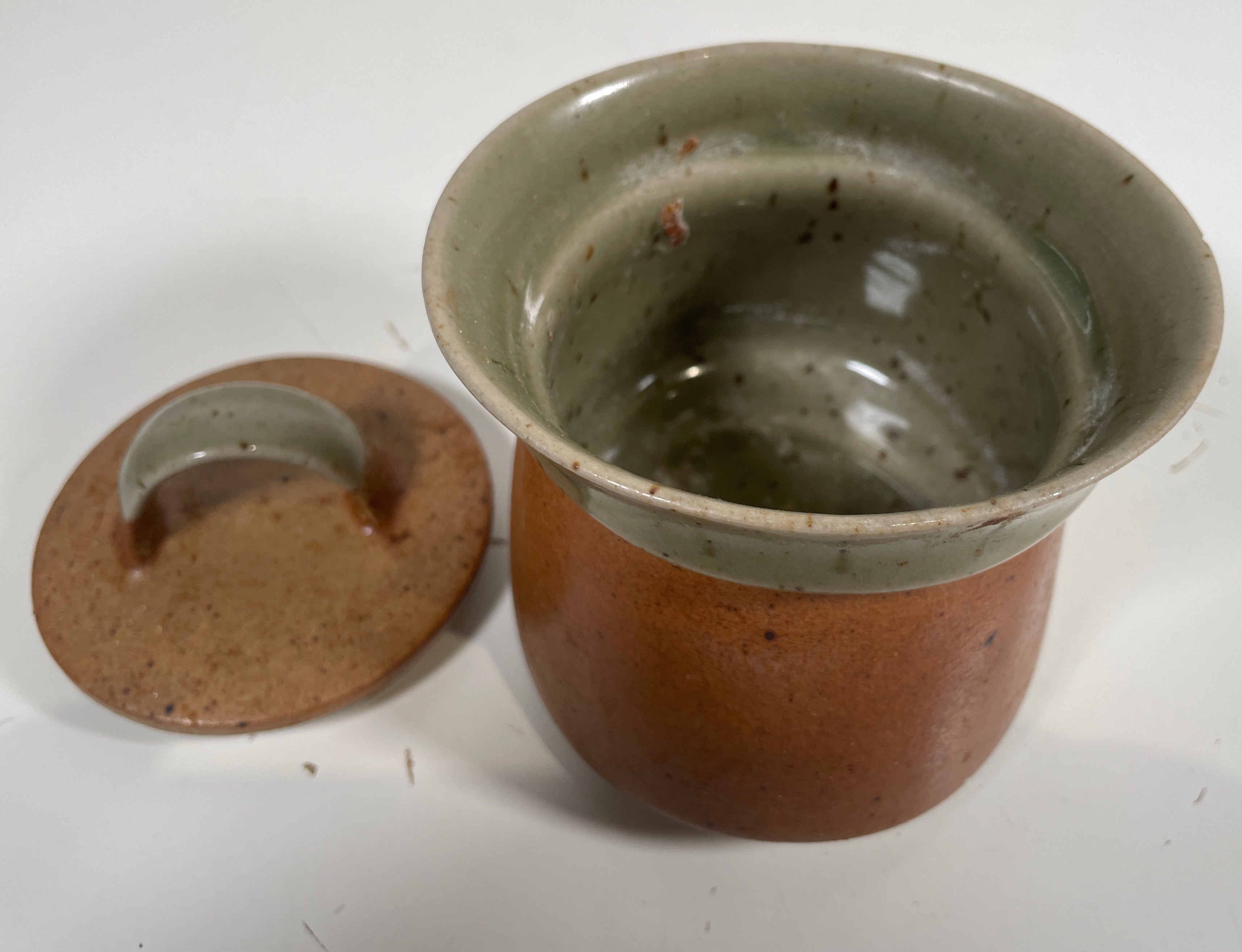 Vintage Sial Stoneware. Pottery Designer Canada.  Sugar Dish