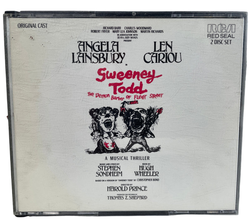 Sondheim: Sweeney Todd Original Cast Recording 2 CDs Demon Barber Of Fleet St