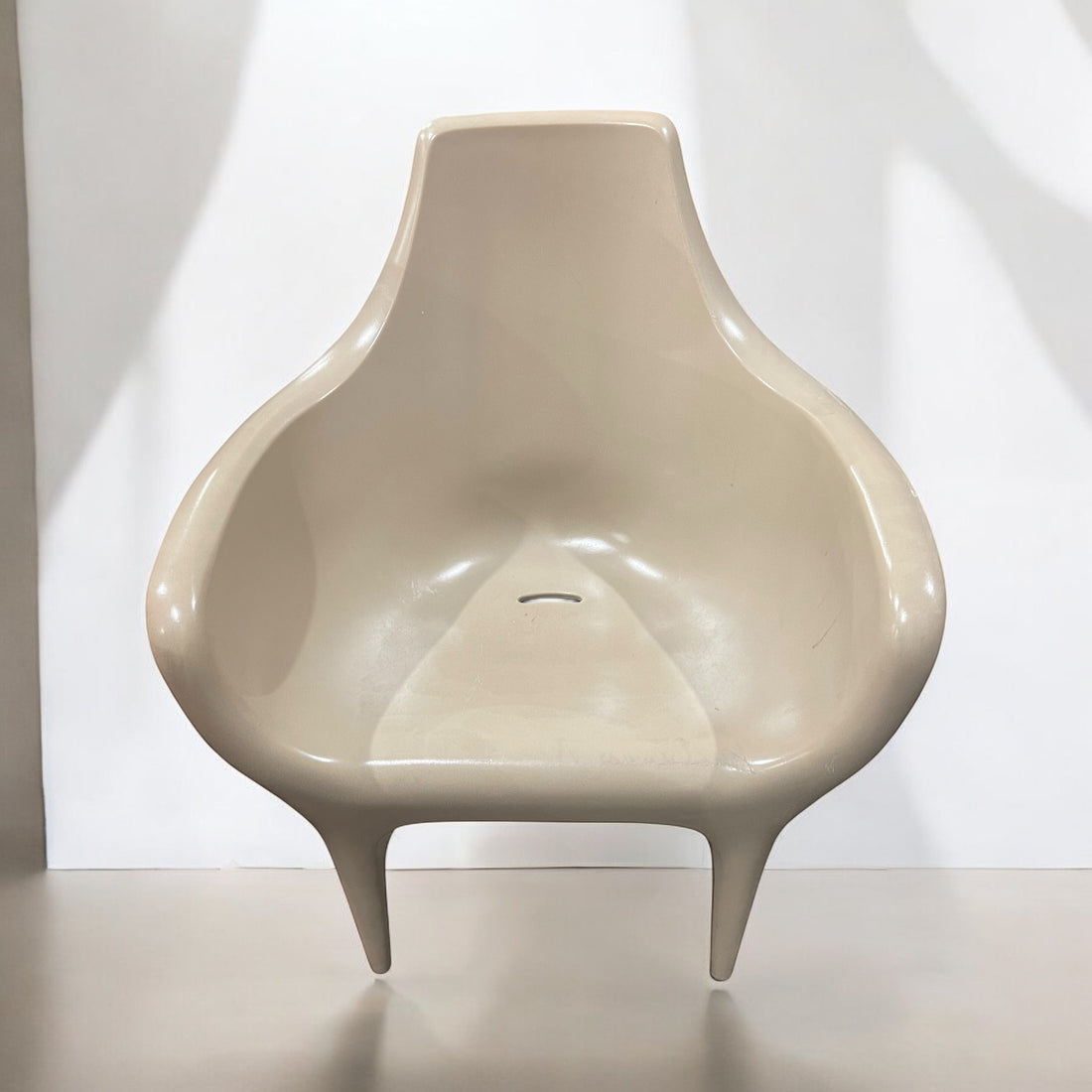Jaime Hayon Showtime Nude armchair by BD Barcelona Design. Sculptural modern polyethylene designer chair for indoor or outdoor use. Local pickup Montreal only.