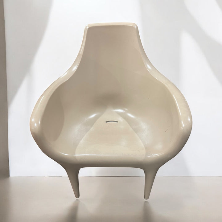 Jaime Hayon Showtime Nude armchair by BD Barcelona Design. Sculptural modern polyethylene designer chair for indoor or outdoor use. Local pickup Montreal only.
