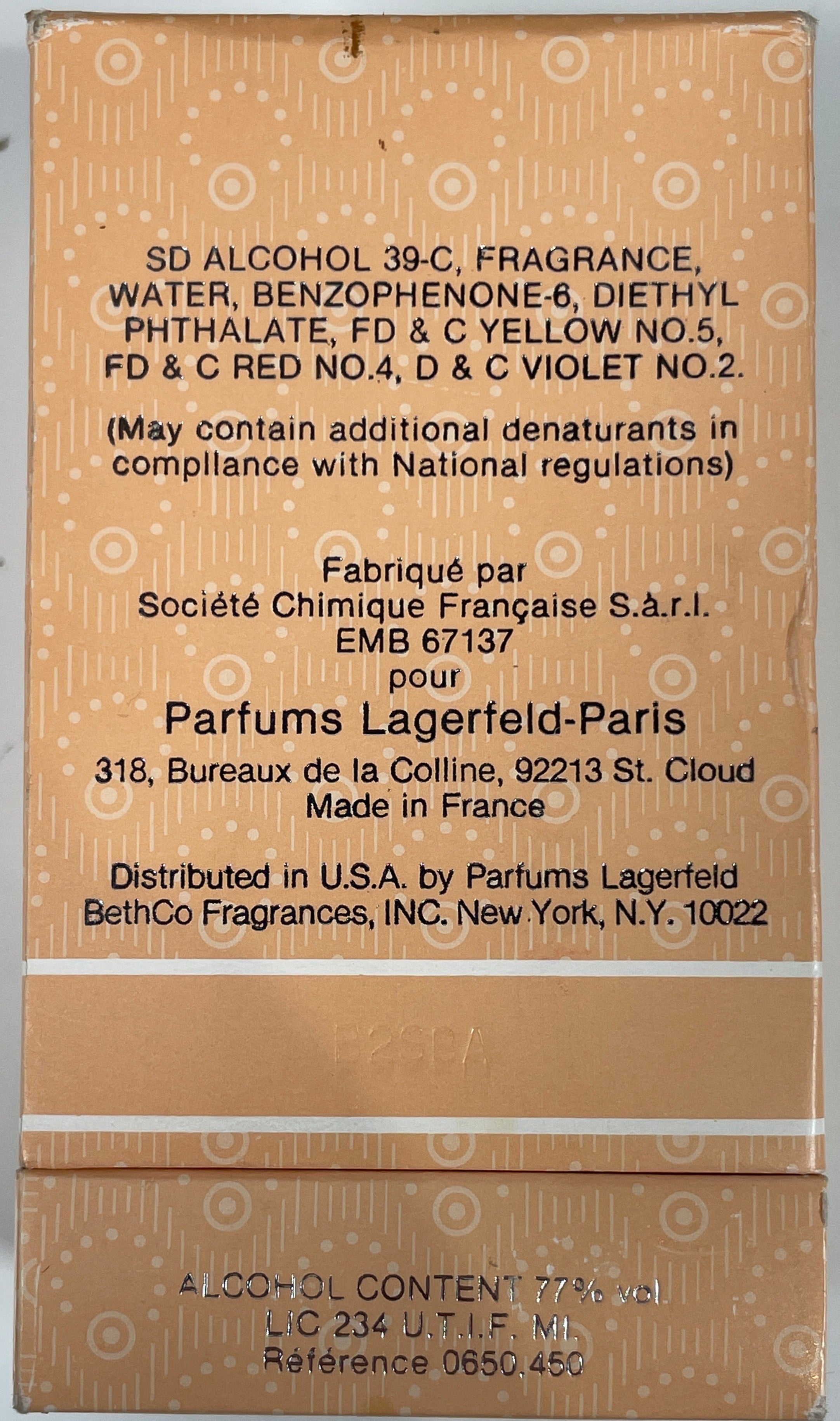 Vintage CHLOE by KARL LAGERFELD - Rare Perfume Bottle  7.5 ML - Box