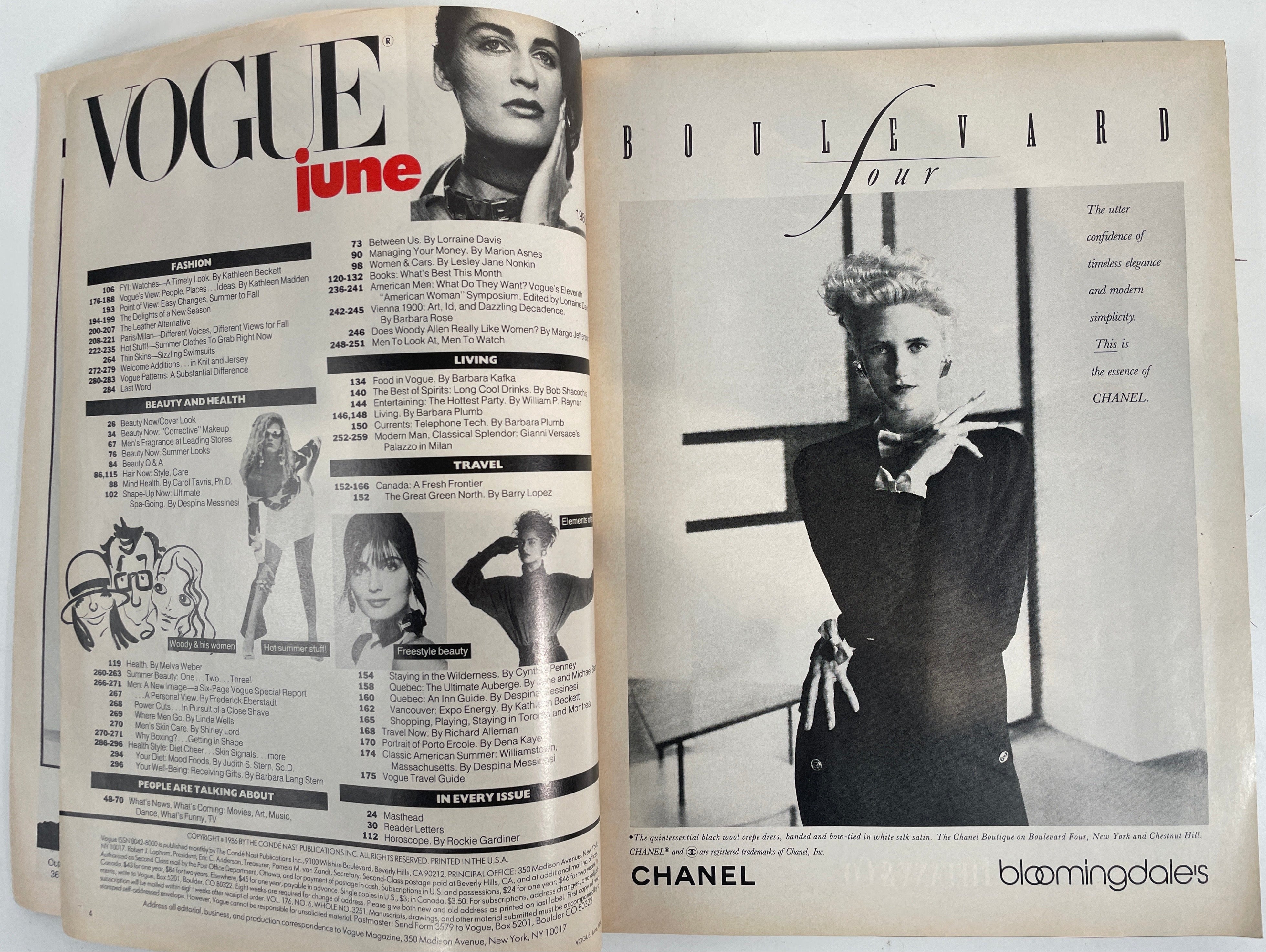 Vintage Vogue Magazine June 1986 Shari Belafonte