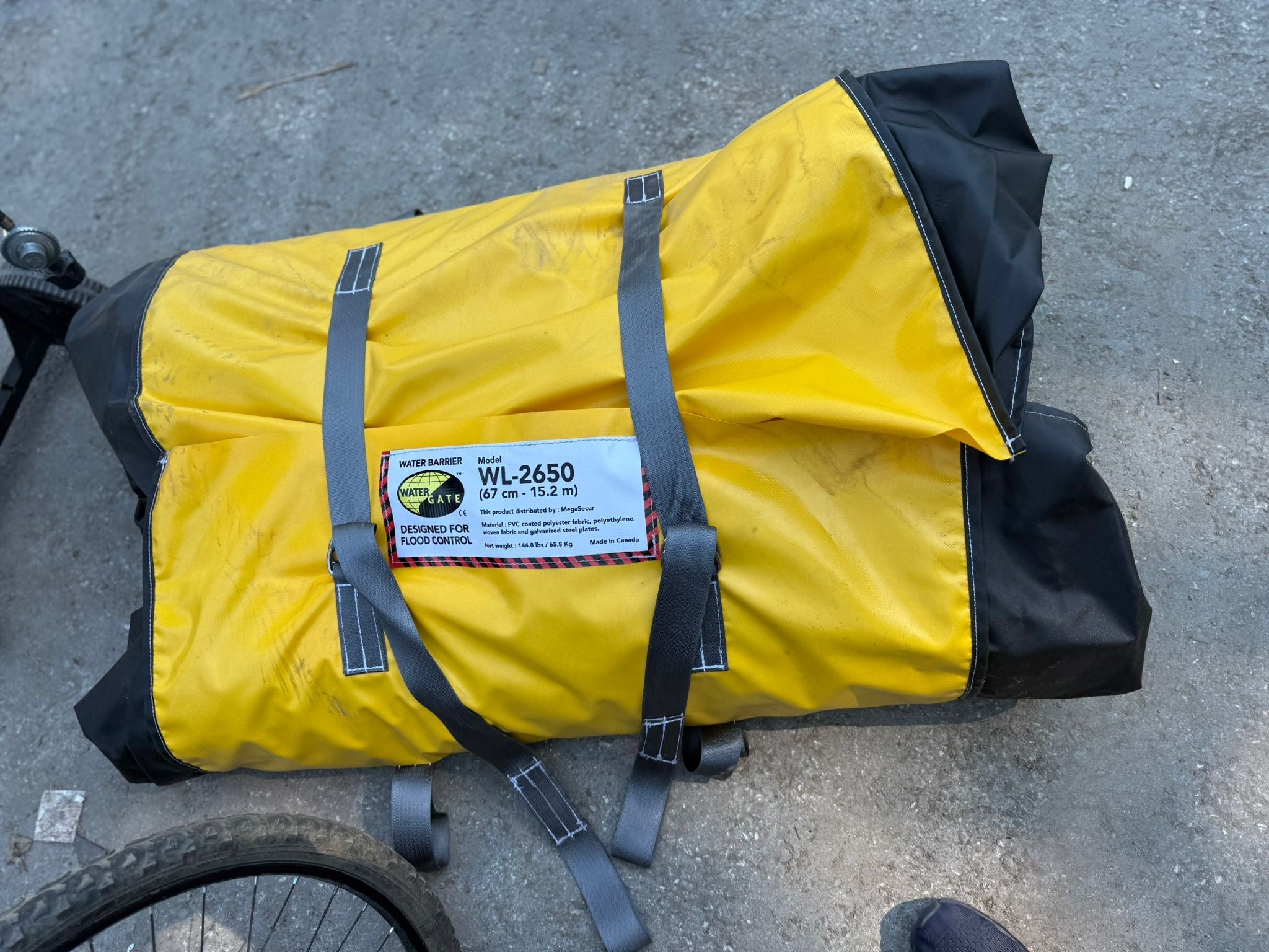 Water-Gate, ML-2650 Portable Flood Barrier – 50 ft – Made in Canada