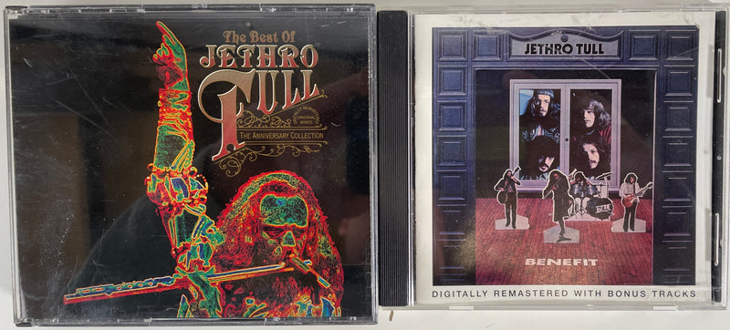 Lot de 10 CD de Jethro Tull, Best of, Benefit, Living with Past, Potpourri, Remixé, Concert.