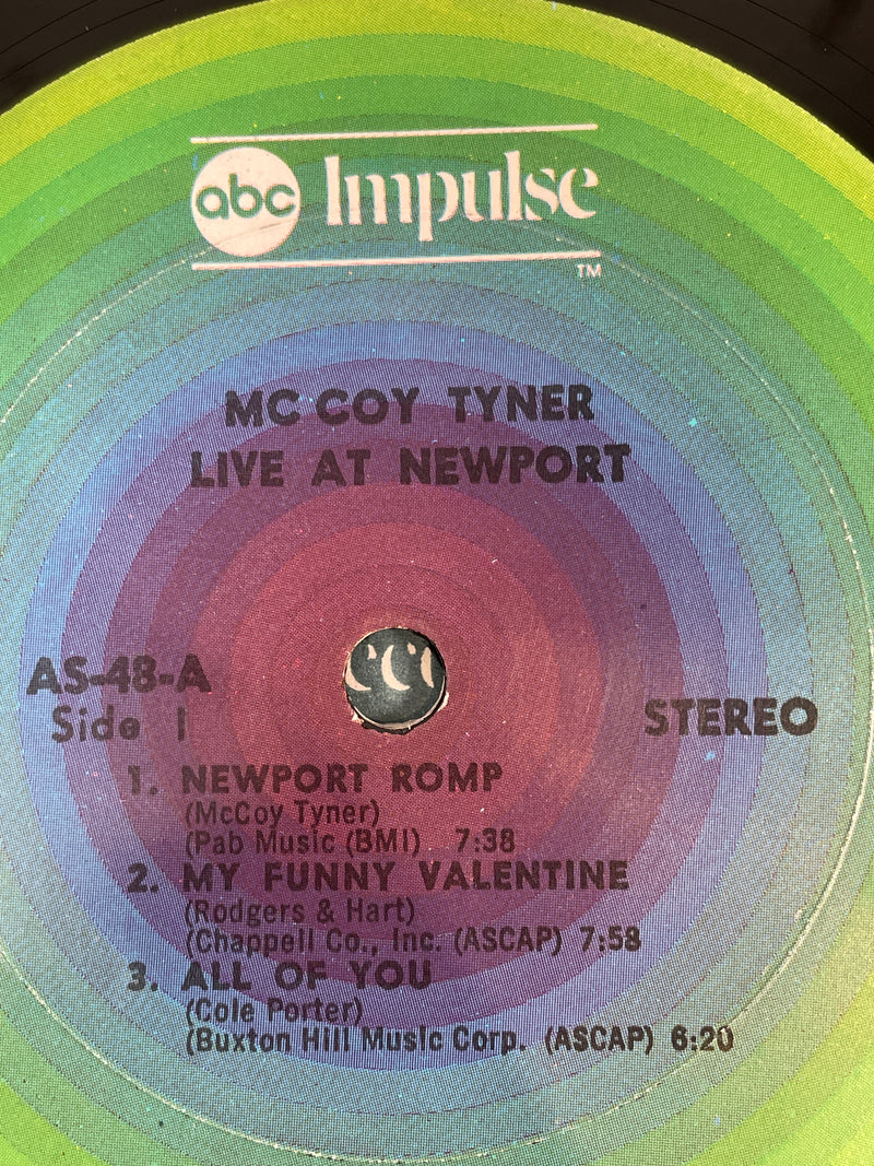 McCoy Tyner, Live at Newport, Impulse, Stéréo A-48, Fabriqué aux États-Unis