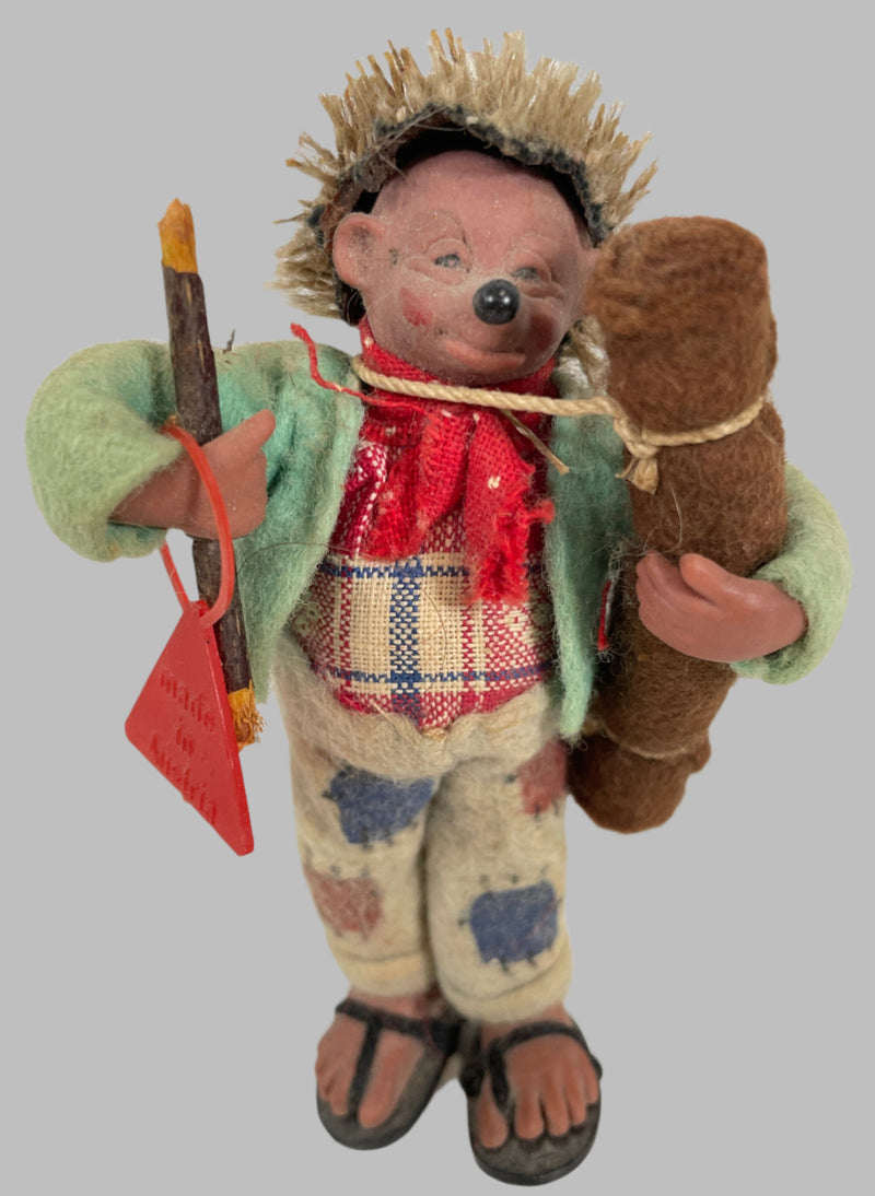 Hedgehog Fiddle / Violin Player Figurine - Peter Figuren, Austria - Mecki/Macky