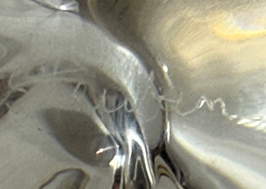 Signed Steuben crystal apple paperweight, hand-blown USA lead crystal, elegant desk decor, vintage American art glass collectible.