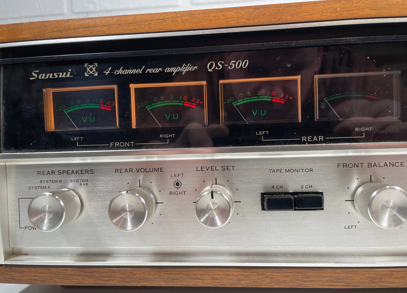 Amplificateur arrière SANSUI QS-500 vintage, testé, fonctionne