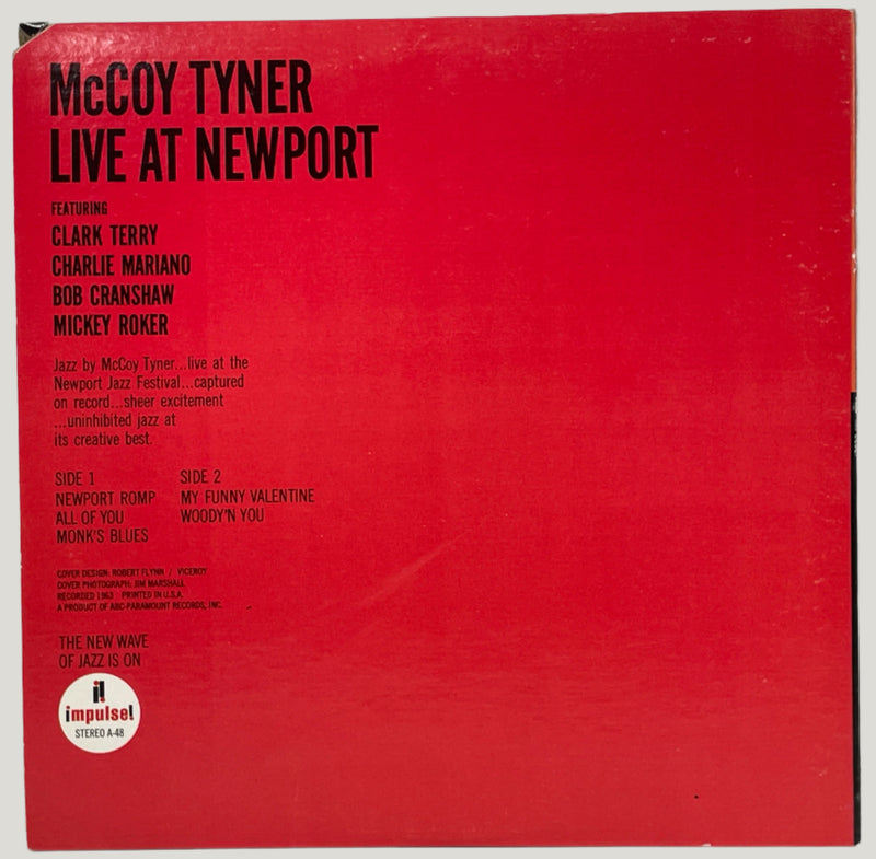 McCoy Tyner, Live at Newport, Impulse, Stéréo A-48, Fabriqué aux États-Unis