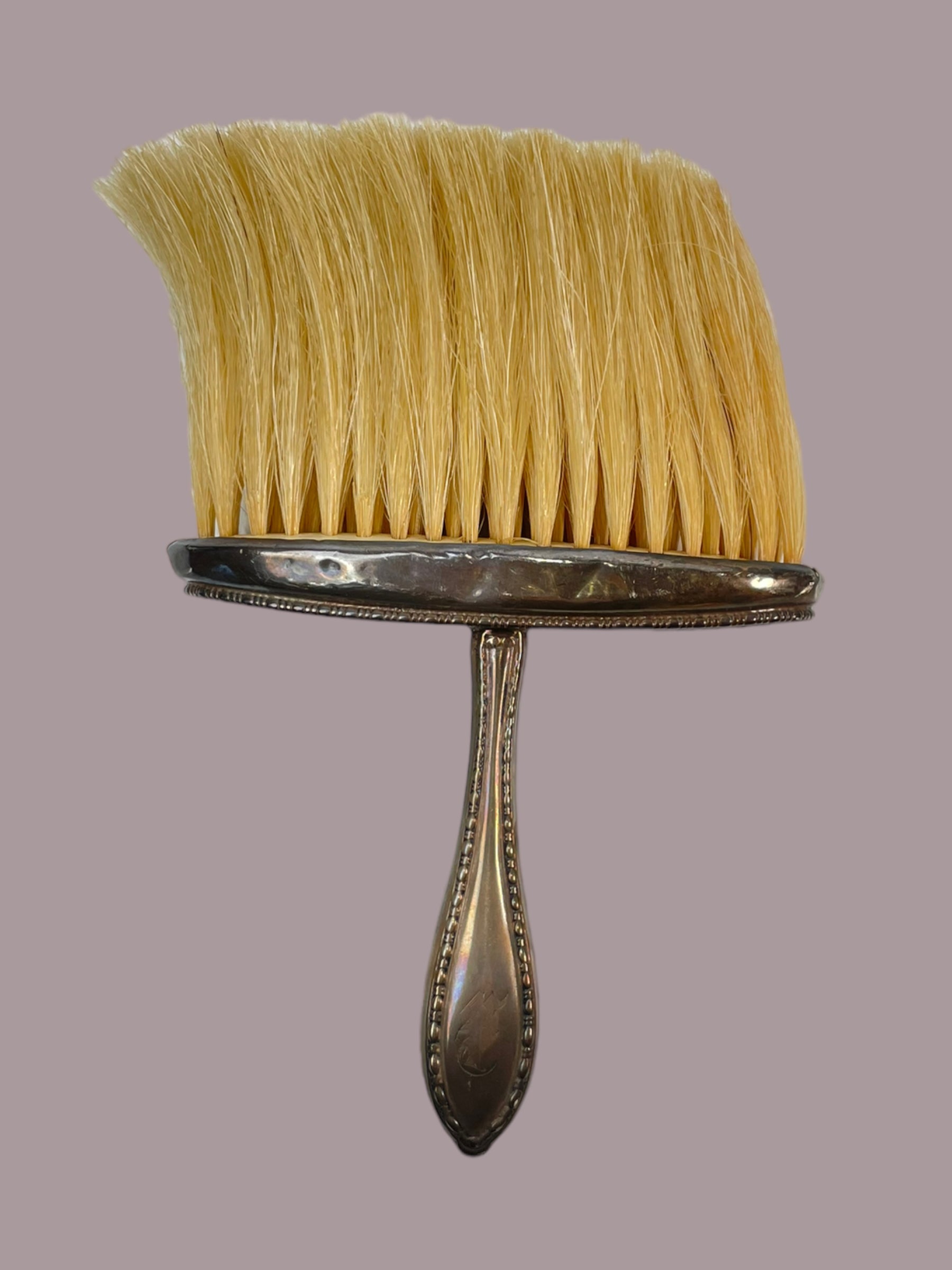 Antique Hat Brush with Sterling Silver Handle