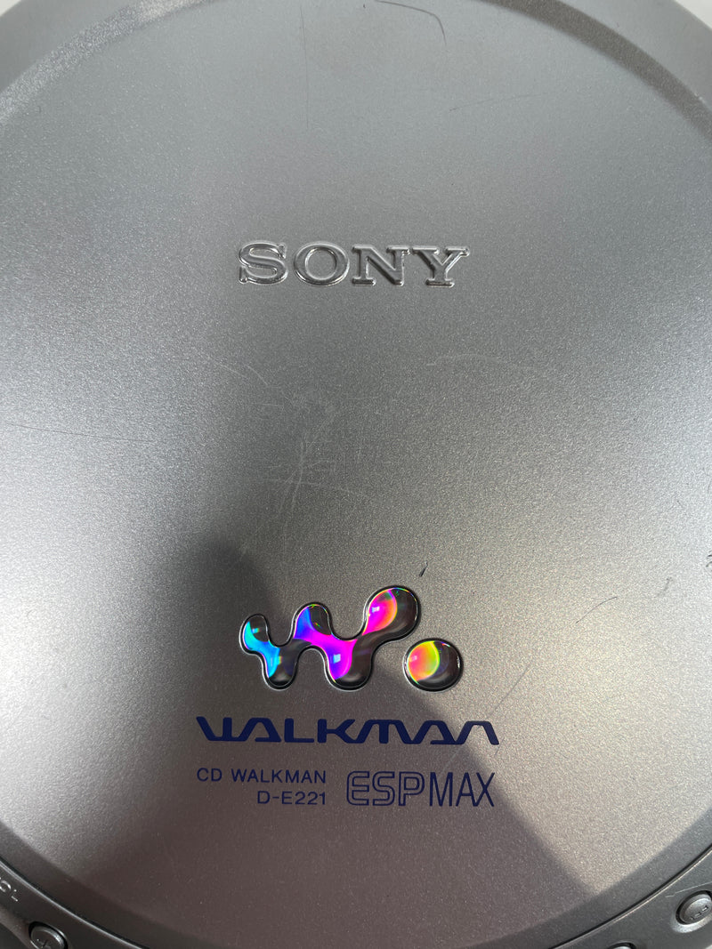 Vintage SonyD-E221 CD Walkman. Tested Like New ESP Max