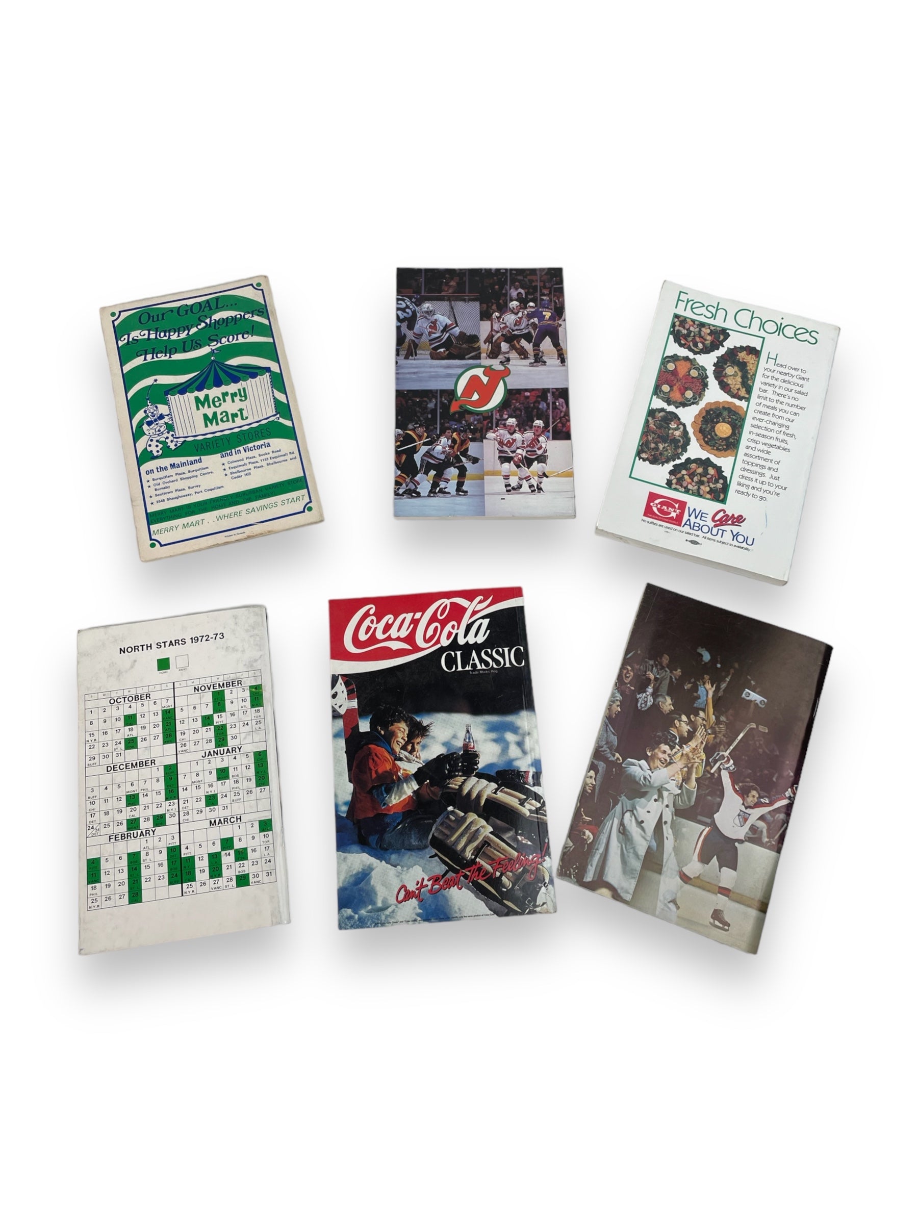 Set of 6 Vintage Hockey Yearbooks