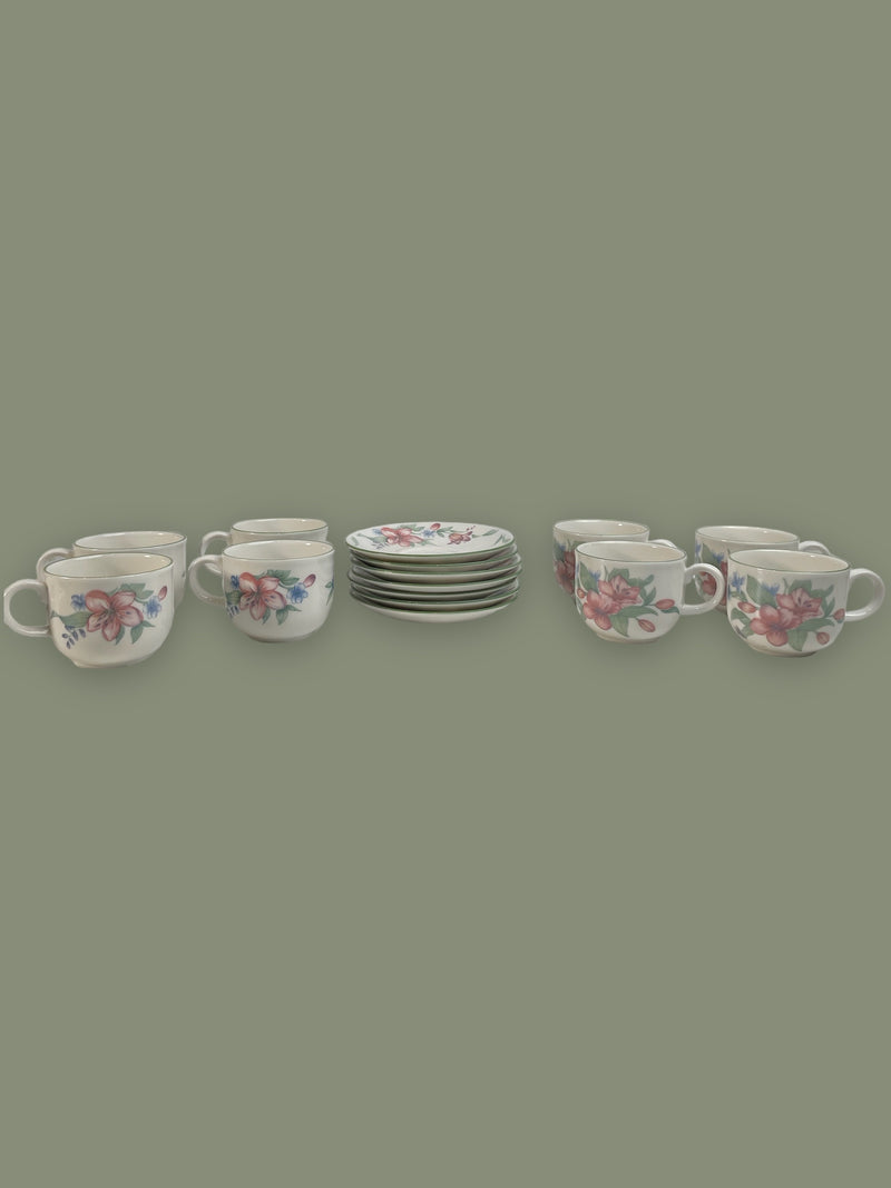 Ensemble de tasses et soucoupes Royal Doulton - Carmel