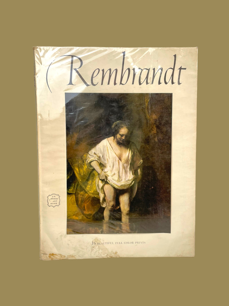  Livre d'art vintage Rembrandt - 16 magnifiques impressions en couleur