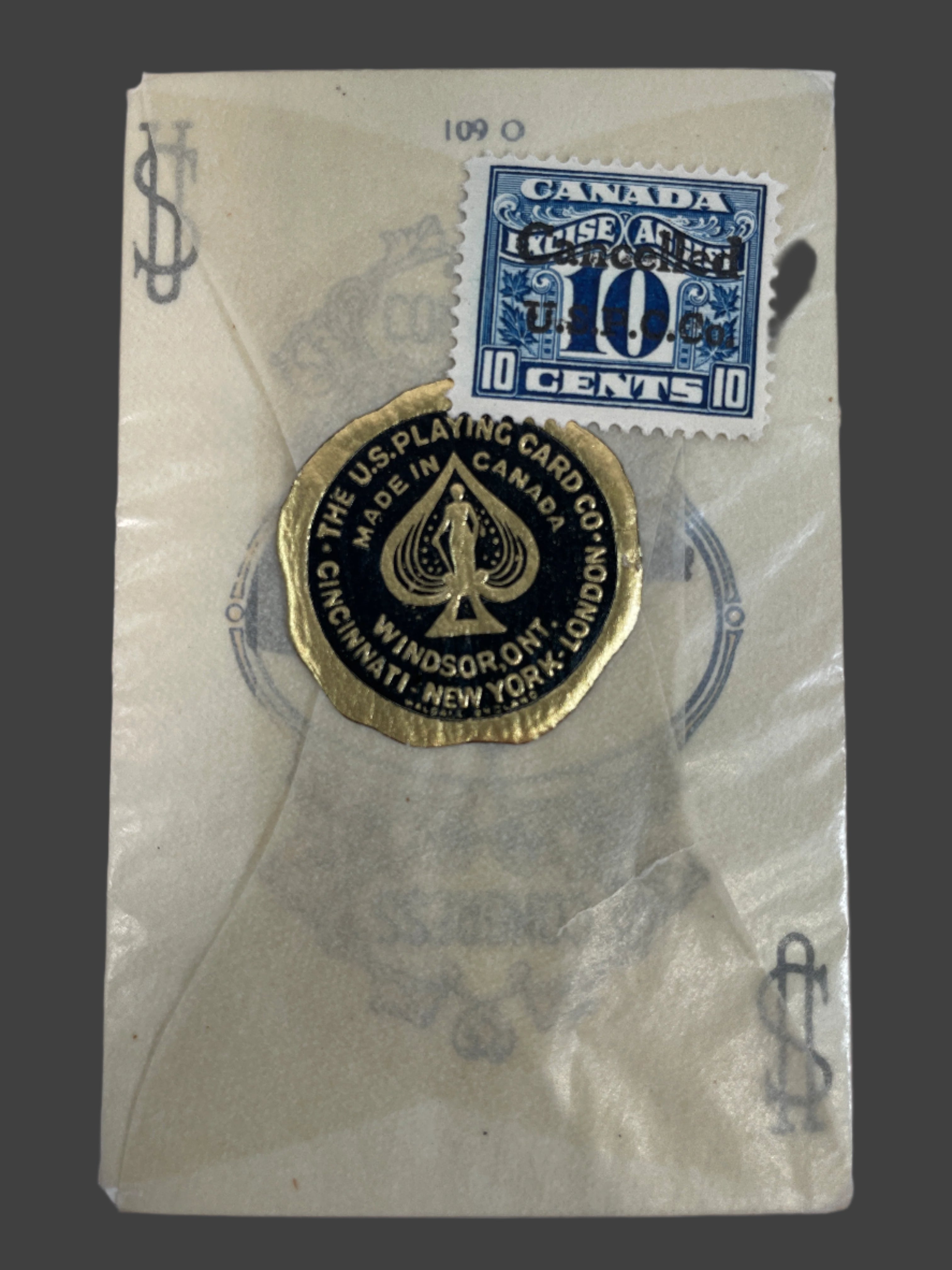 Vintage Medallion Playing Cards – Sealed – U.S. Playing Card Co. – Canadian Tax Stamp
