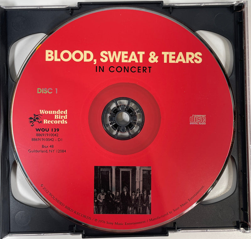 BLOOD SWEAT & TEARS - In Concert - 2 CD - Good Condition, 1970