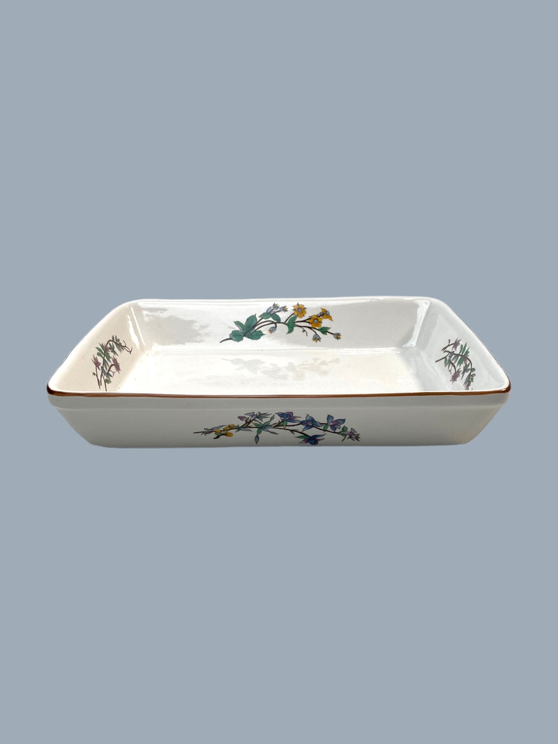 Woodhill 12.25" Rectangular Baker - Floral Design Rectangle Casserole Dish