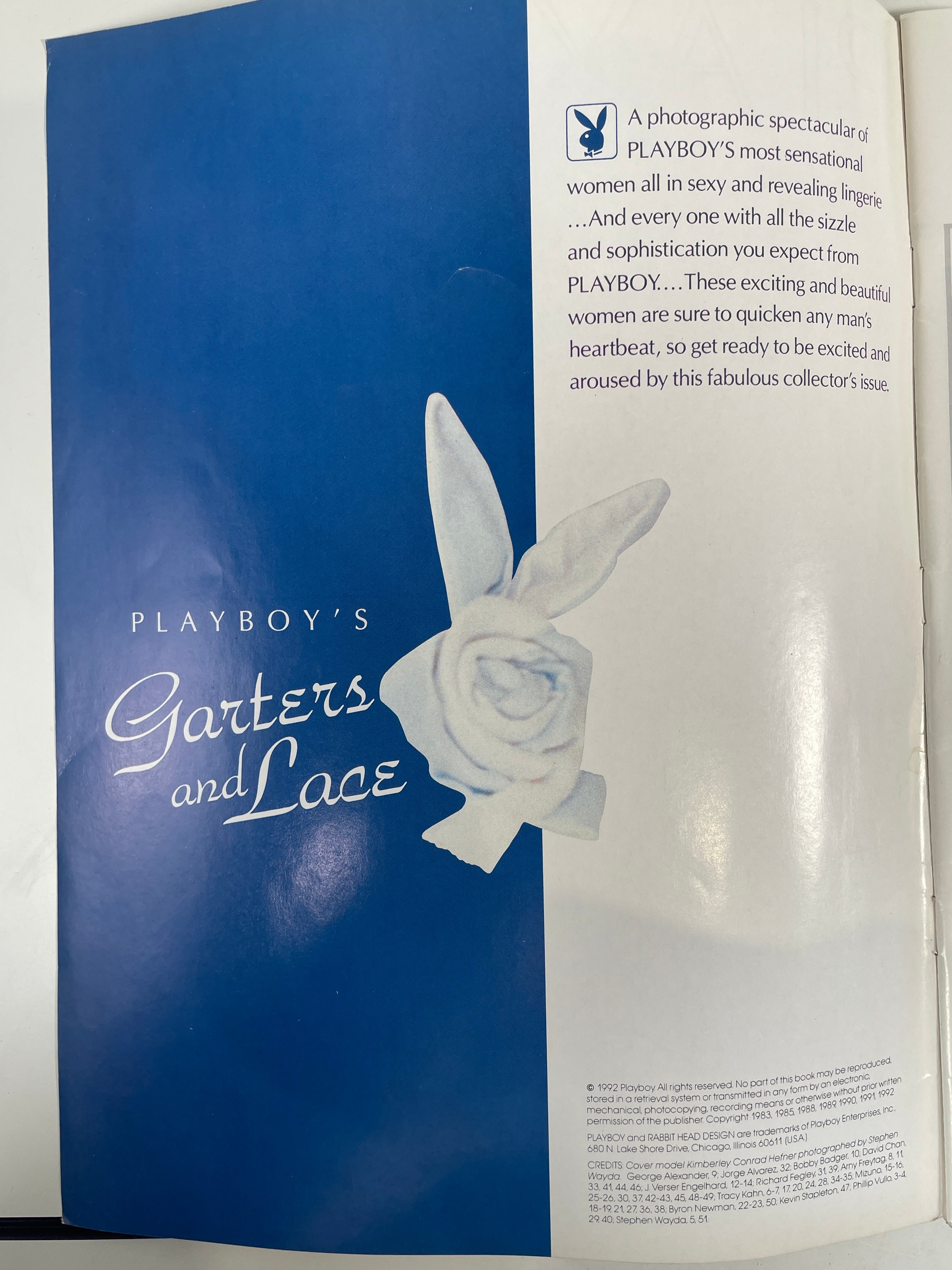 Supplément Jarretières et Dentelles à la Couverture de Playboy : Kimberly Conrad Hefner a utilisé