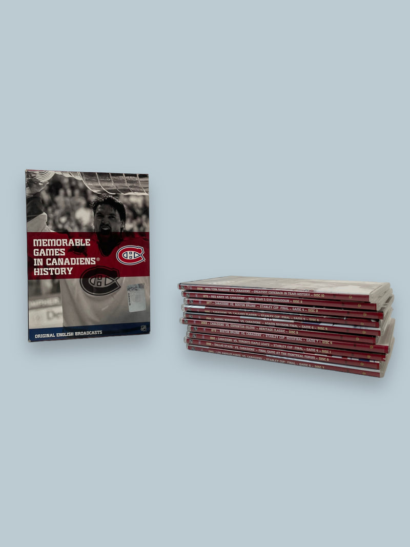 Coffret DVD "Les Moments Mémorables des Canadiens de Montréal dans l'Histoire des Canadiens"