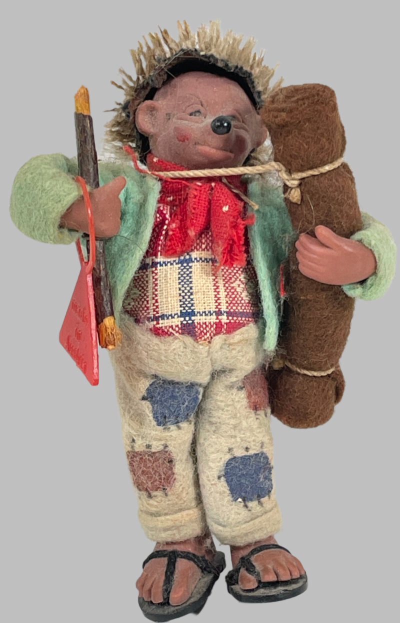 Hedgehog Fiddle / Violin Player Figurine - Peter Figuren, Austria - Mecki/Macky