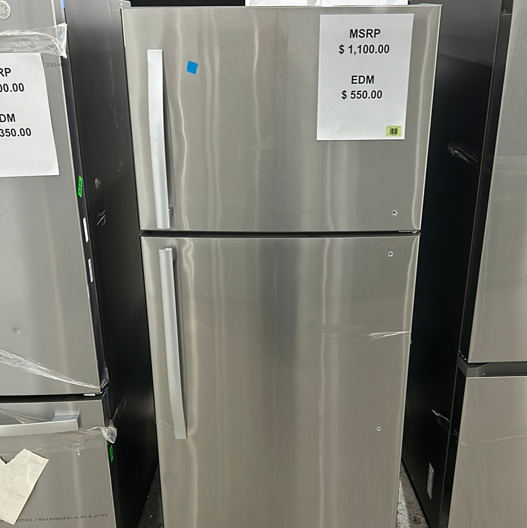 Réfrigérateur / congélateur à porte simple en acier inoxydable Moffat Mte18Gskdss