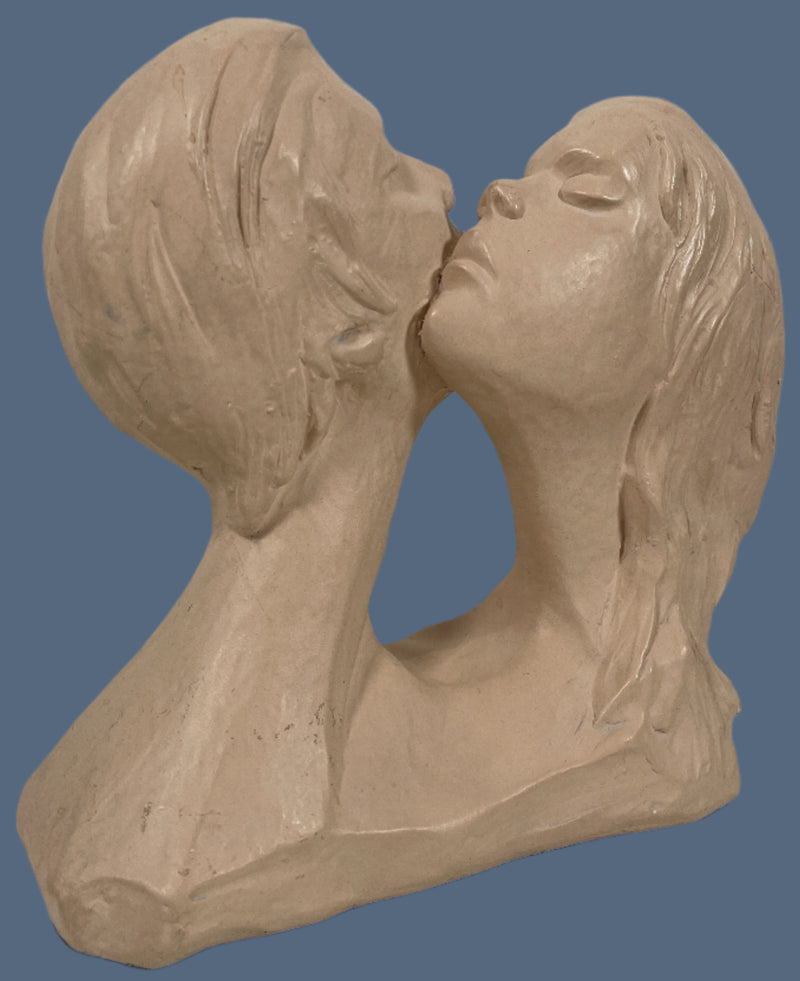 Vintage Sculptured Treasures Faces of Love Statue 1982, Collectible