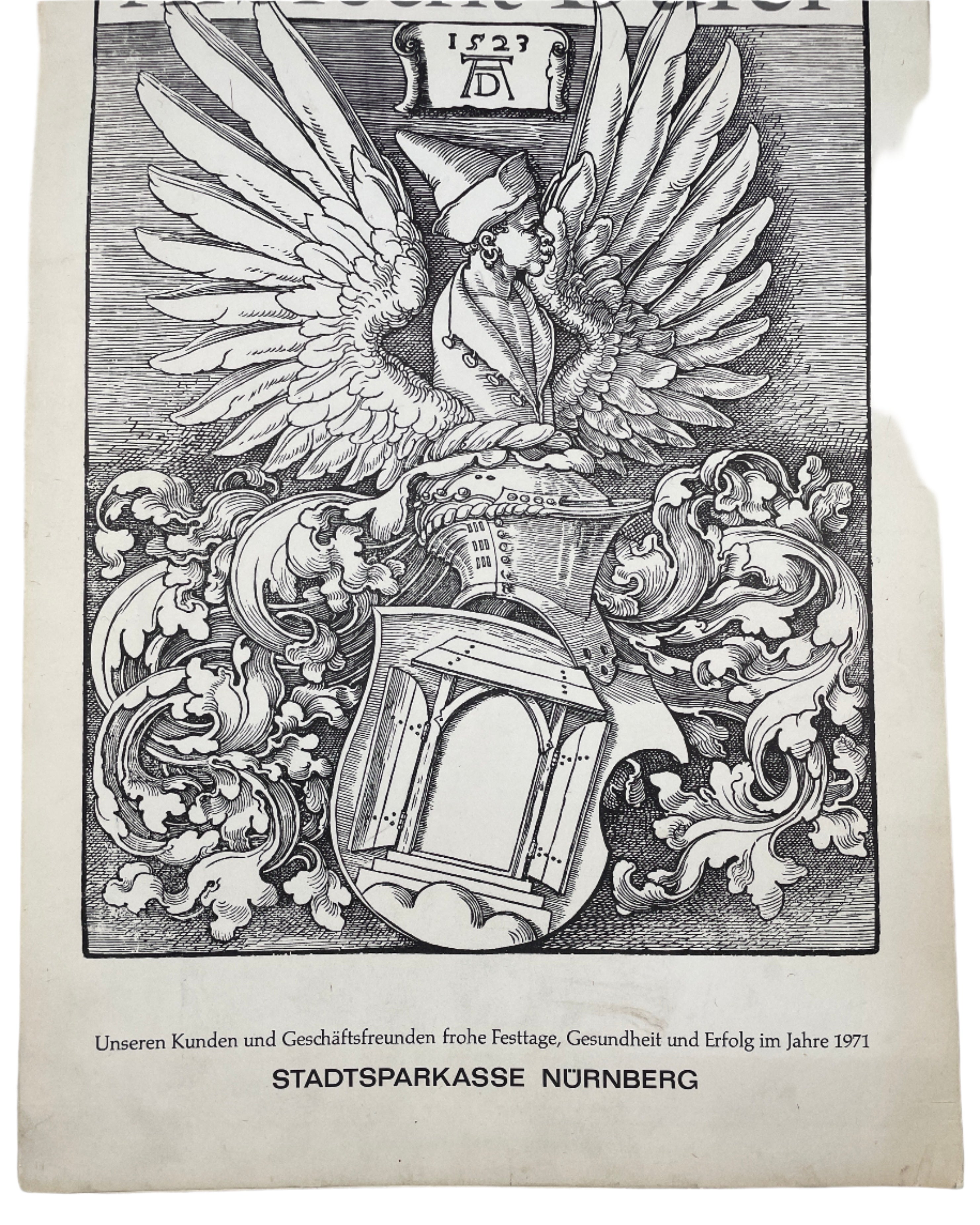 Calendrier de collection Albrecht Durer 1971, 16x11, bon état