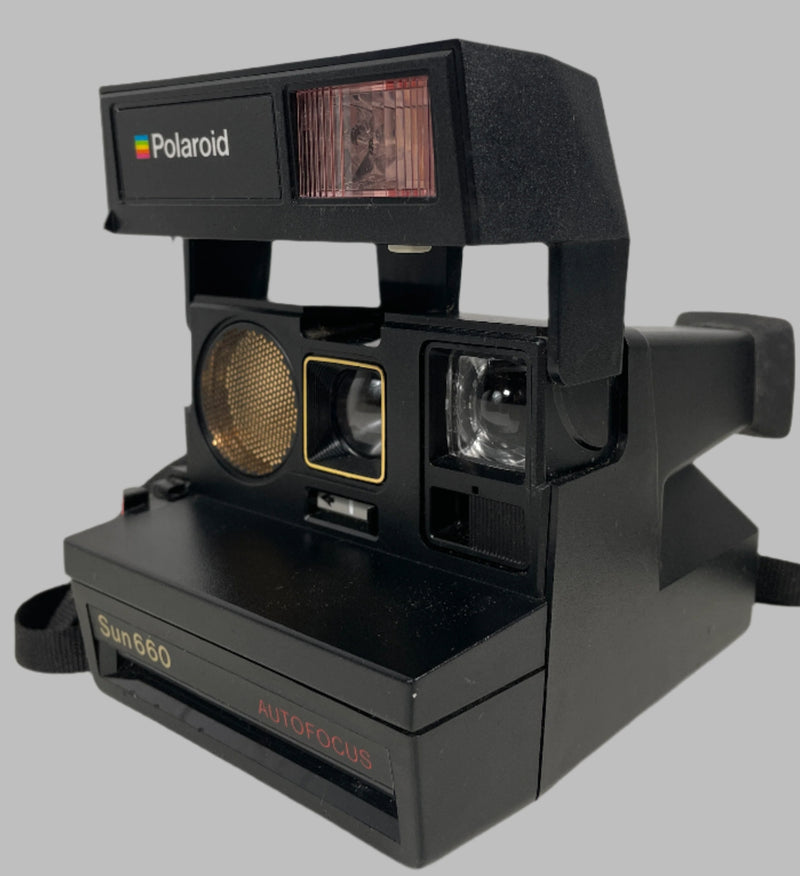 Vintage Polaroid Sun 660 Autofocus Instant Camera AS IS