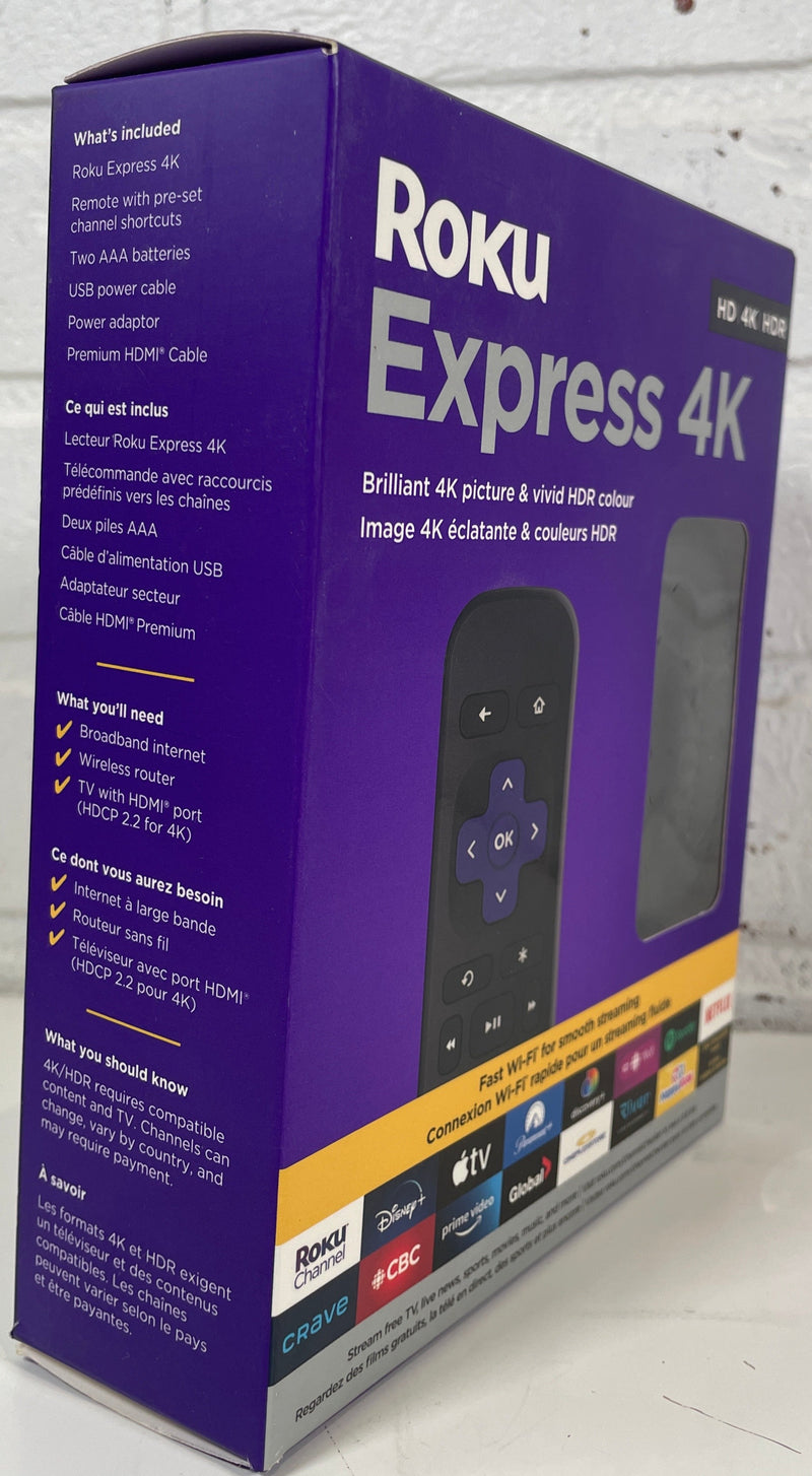 Lecteur multimédia en streaming Roku Express 4K+ 3940CA2 scellé