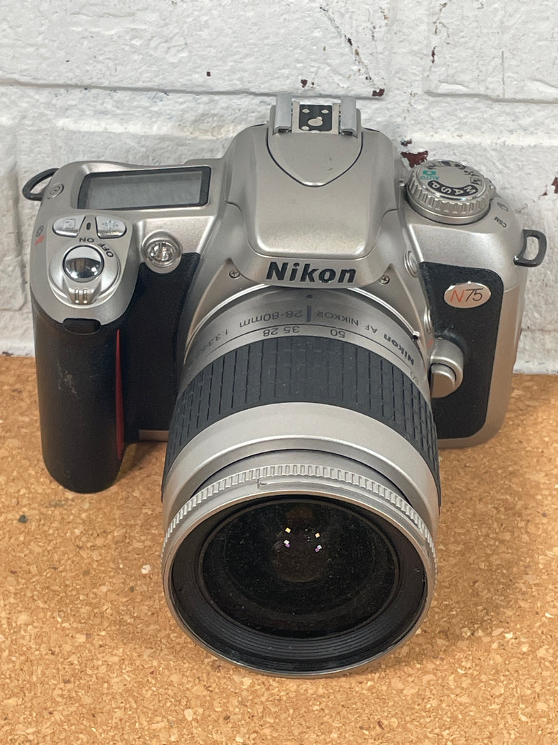 Nikon N75 - 35 mm film camera with 28-80mm Lens & Strap