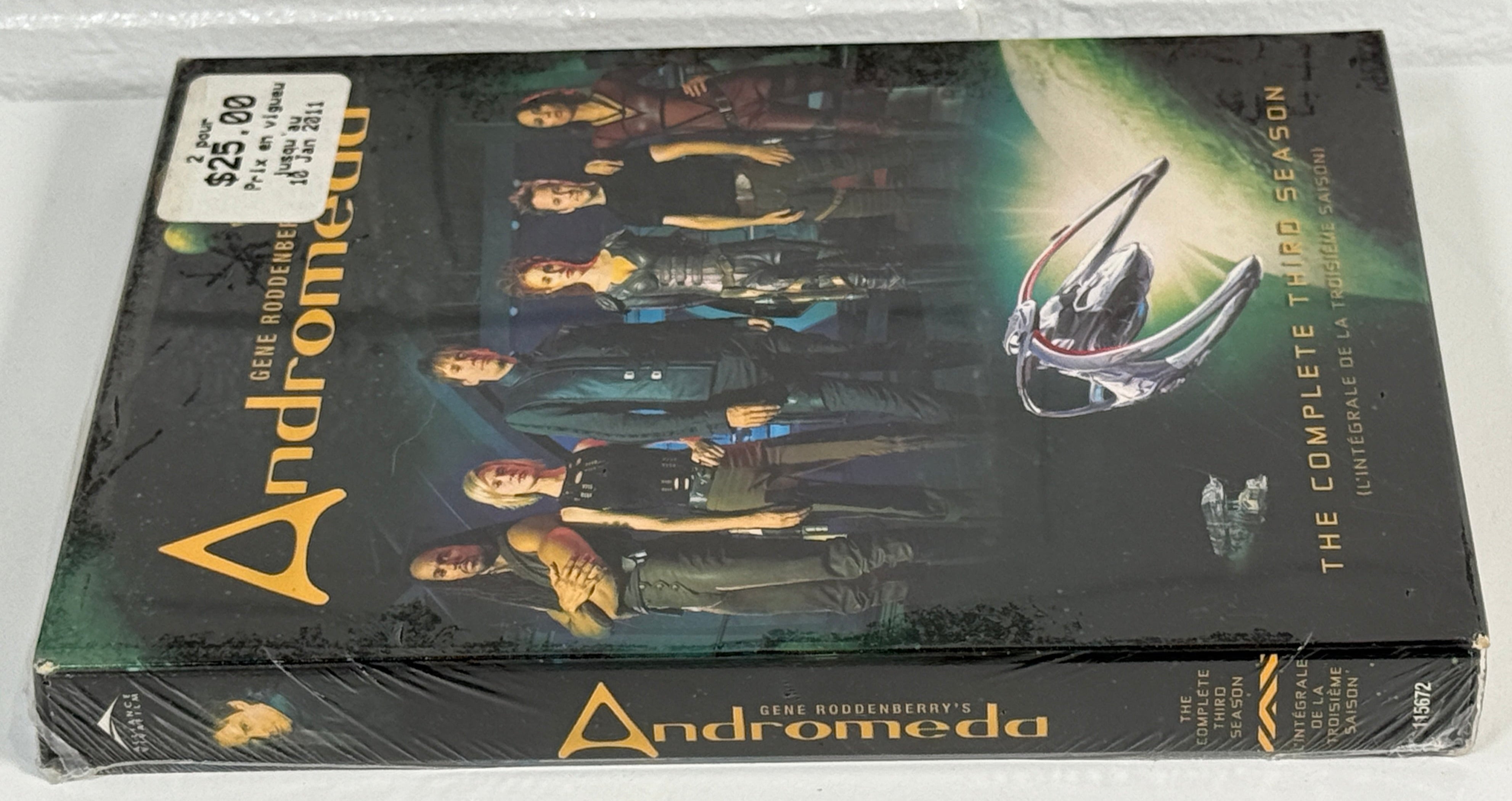 Andromeda Season 3 DVD Set – Sealed 6-Disc Sci-Fi Series – Éco