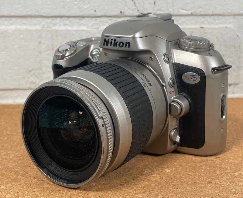 Nikon N75 - 35 mm film camera with 28-80mm Lens & Strap