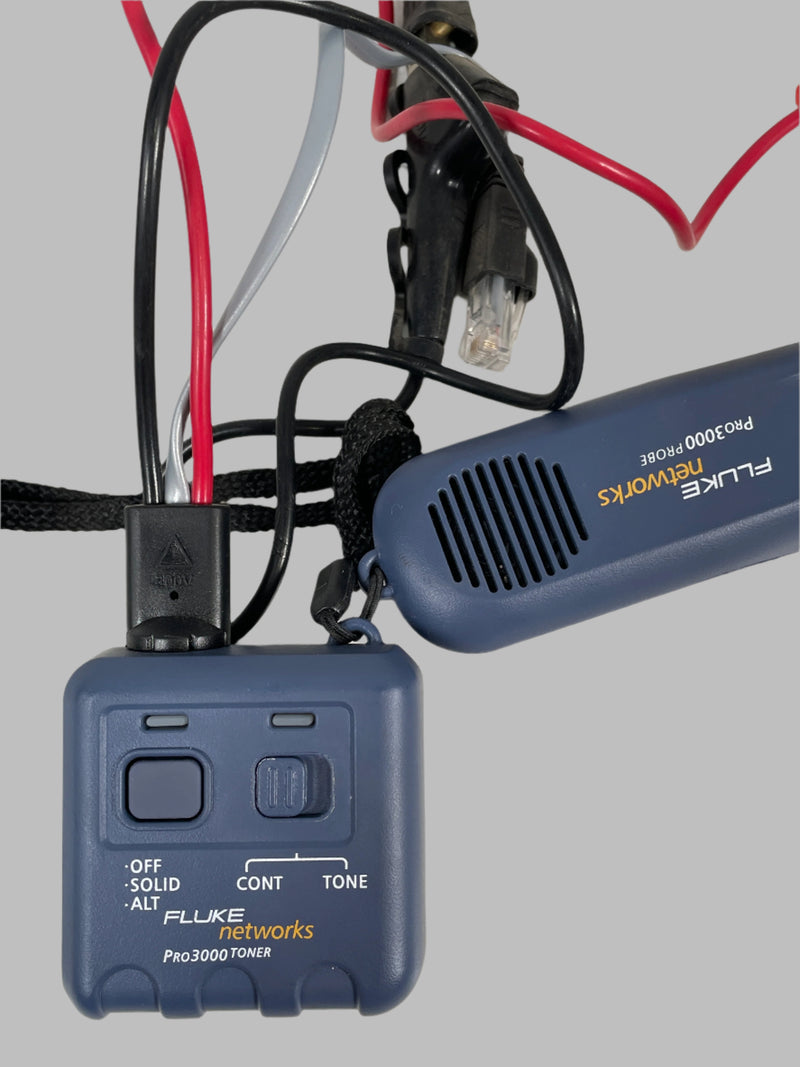 Fluke Networks Pro3000 Series Analog Tone & Probe Kit.  Tones & Traces Wire.