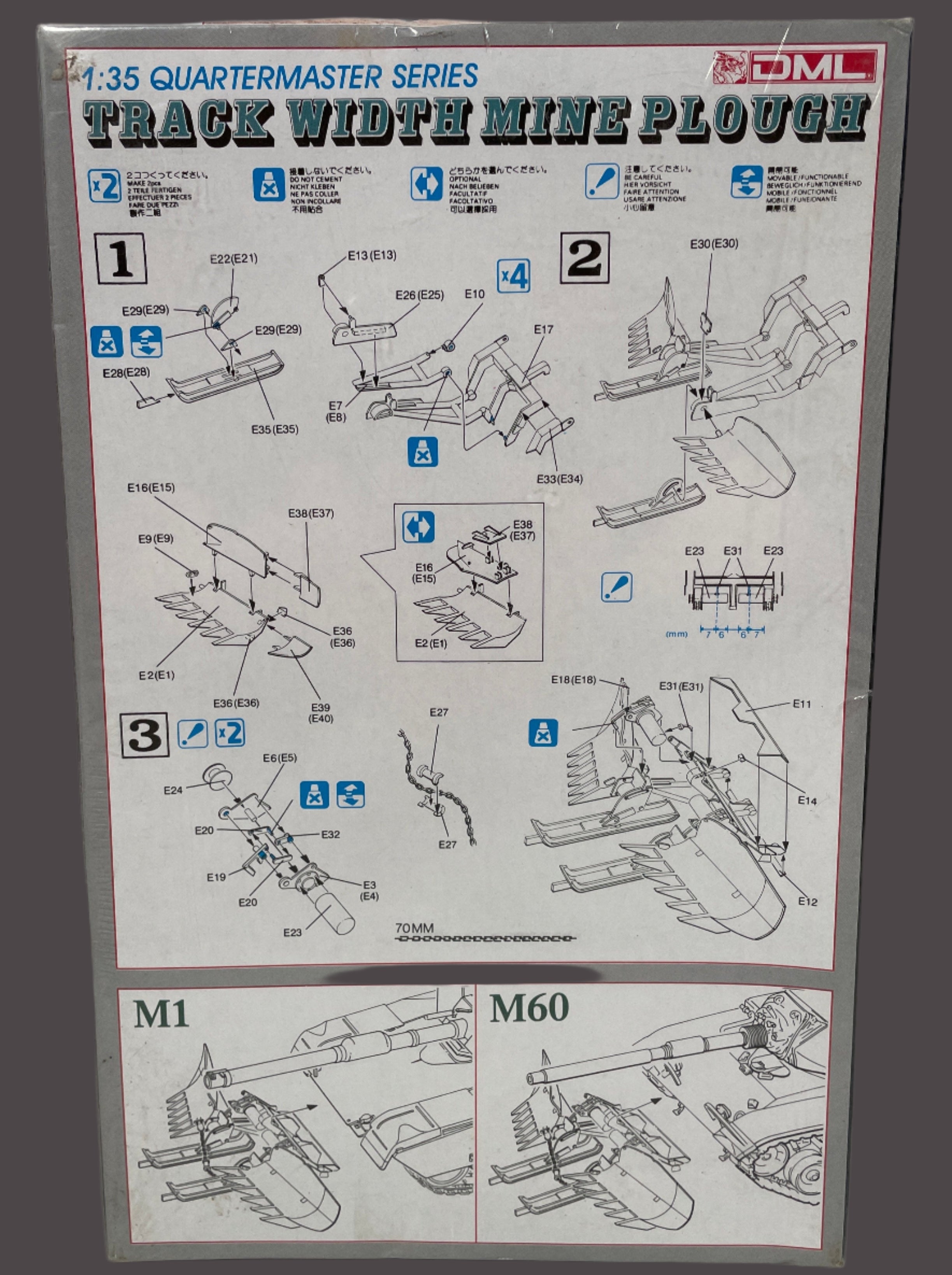 Char de déminage à chenilles à l'échelle 1:35 – Série Quartermaster DML