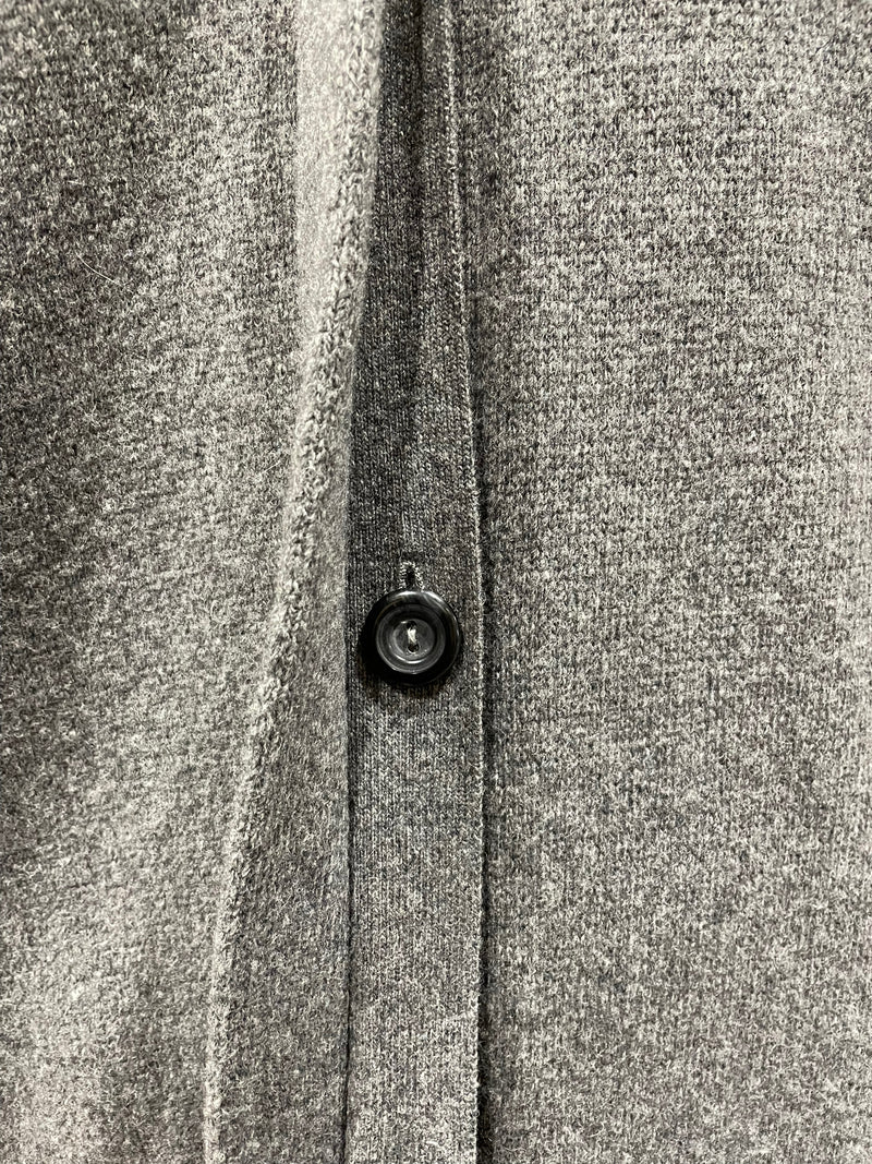 Morgano Made in Italy Grey Wool Long Coat - Size Large