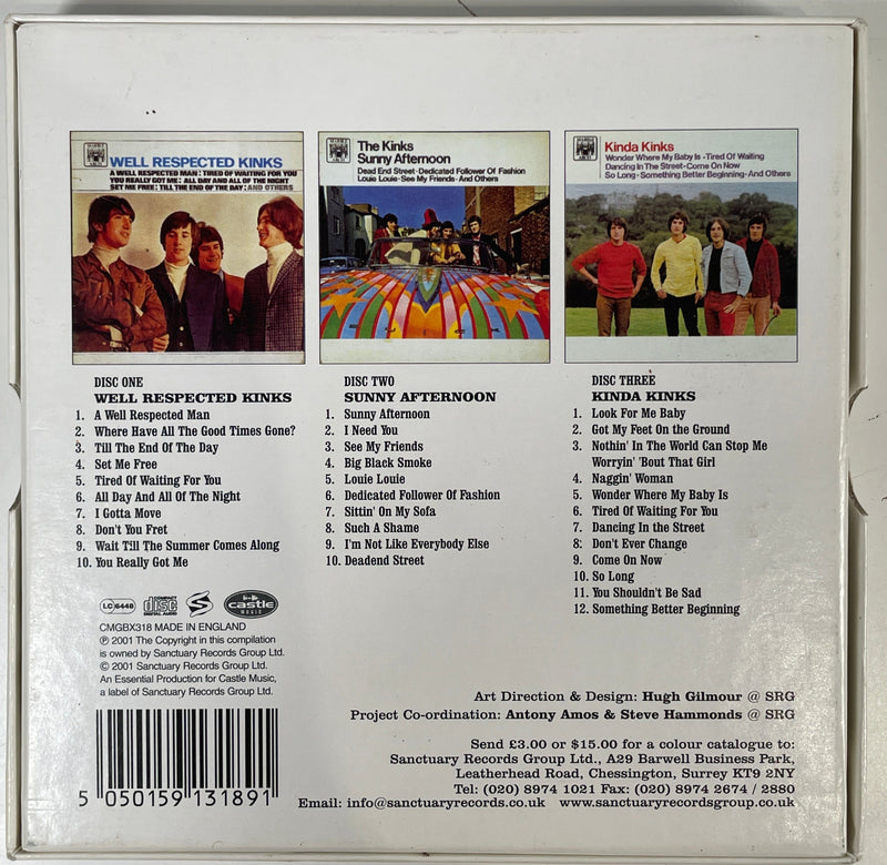 The Kinks. The Marble Arch Years. Triple CD Compilation.