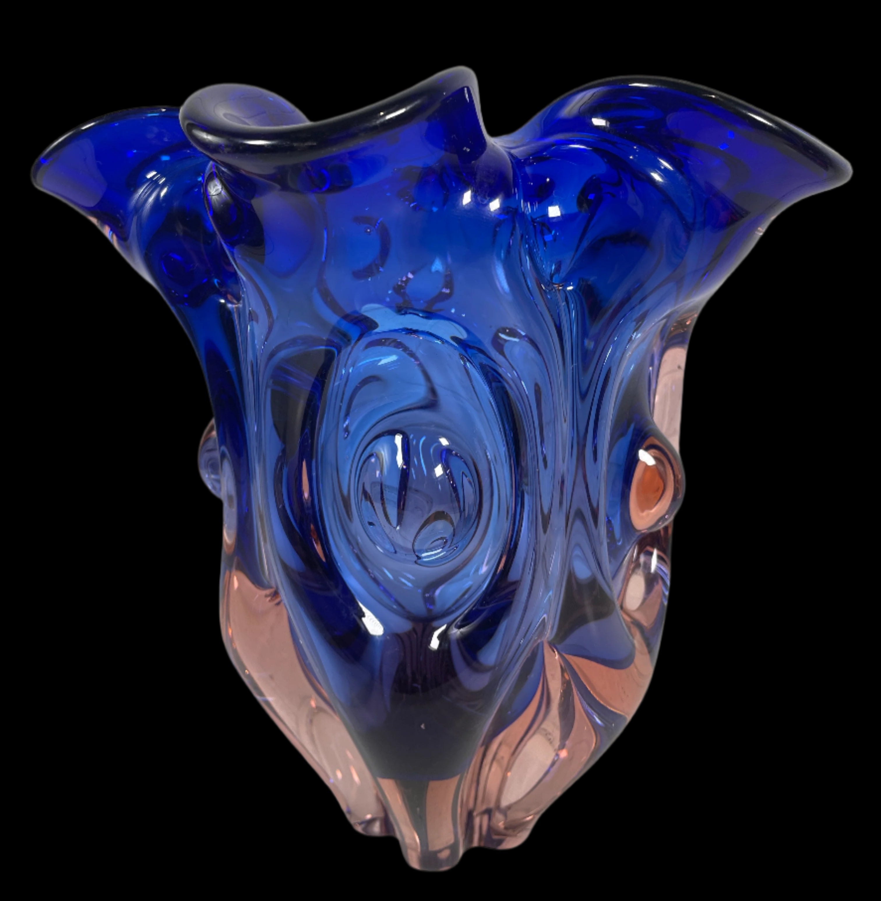 Vintage MCM Vase, Josef Hospodka Chribska Studio. Made in Czechoslovakia