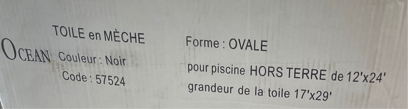 Nouvelle couverture de piscine hors sol/terre en maille