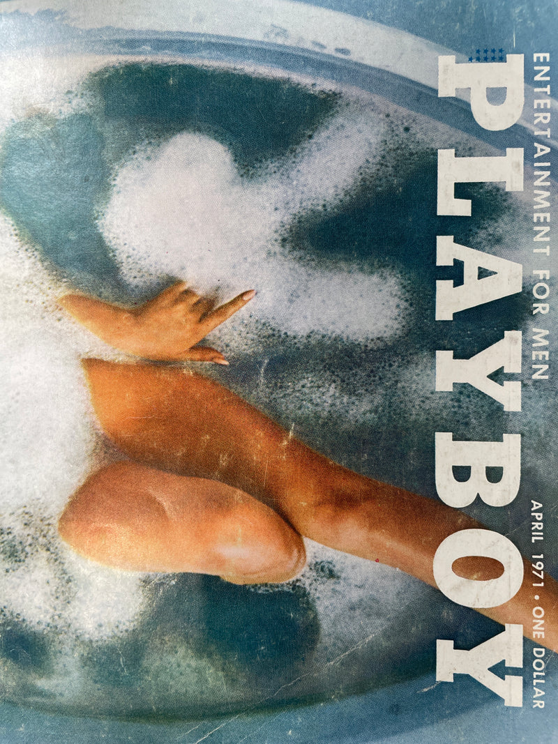 Couverture du numéro d'avril 1971 de Playboy par Simone Hammerstrand Lana Wood, Chris Cranston