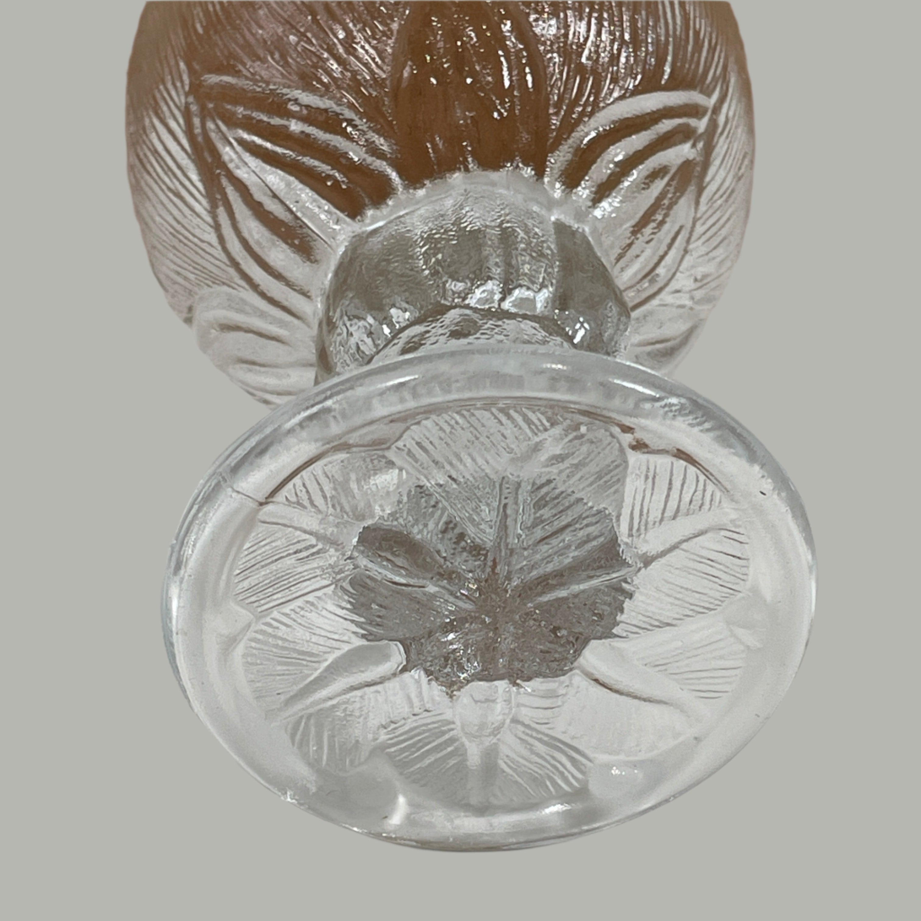 vintage Oiva Toikka PIVOINE Verre à vin | Nuutajärvi Finlande | 1979-1984 | Gobelet en verre transparent