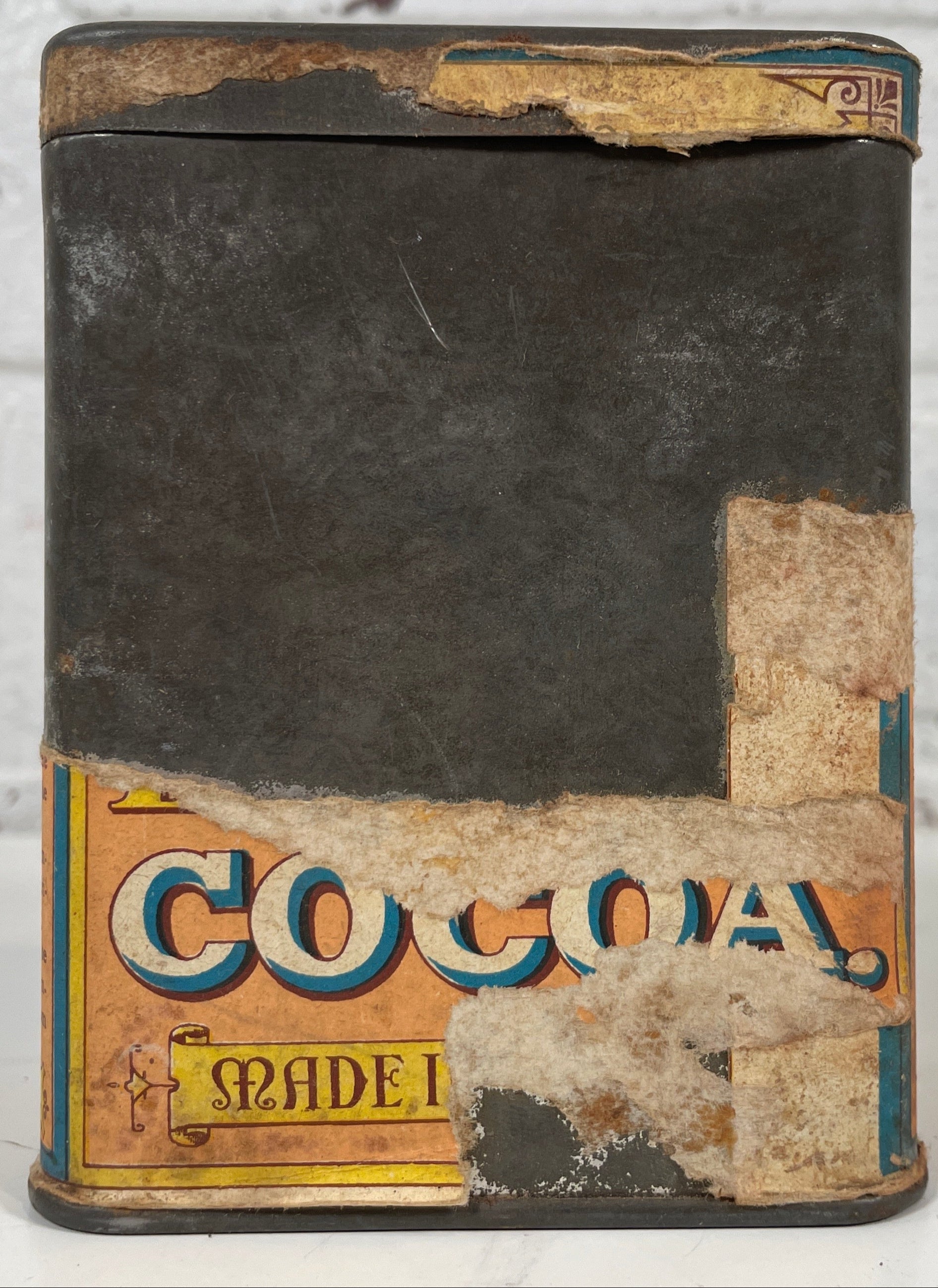 Boîte de conserve vintage. Walter &amp; Bakery, cacao pour le petit-déjeuner